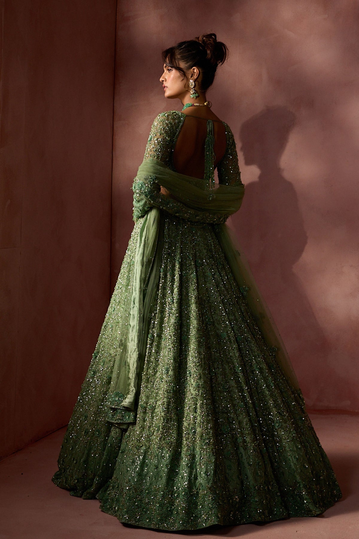 Sage Green Lehenga Set