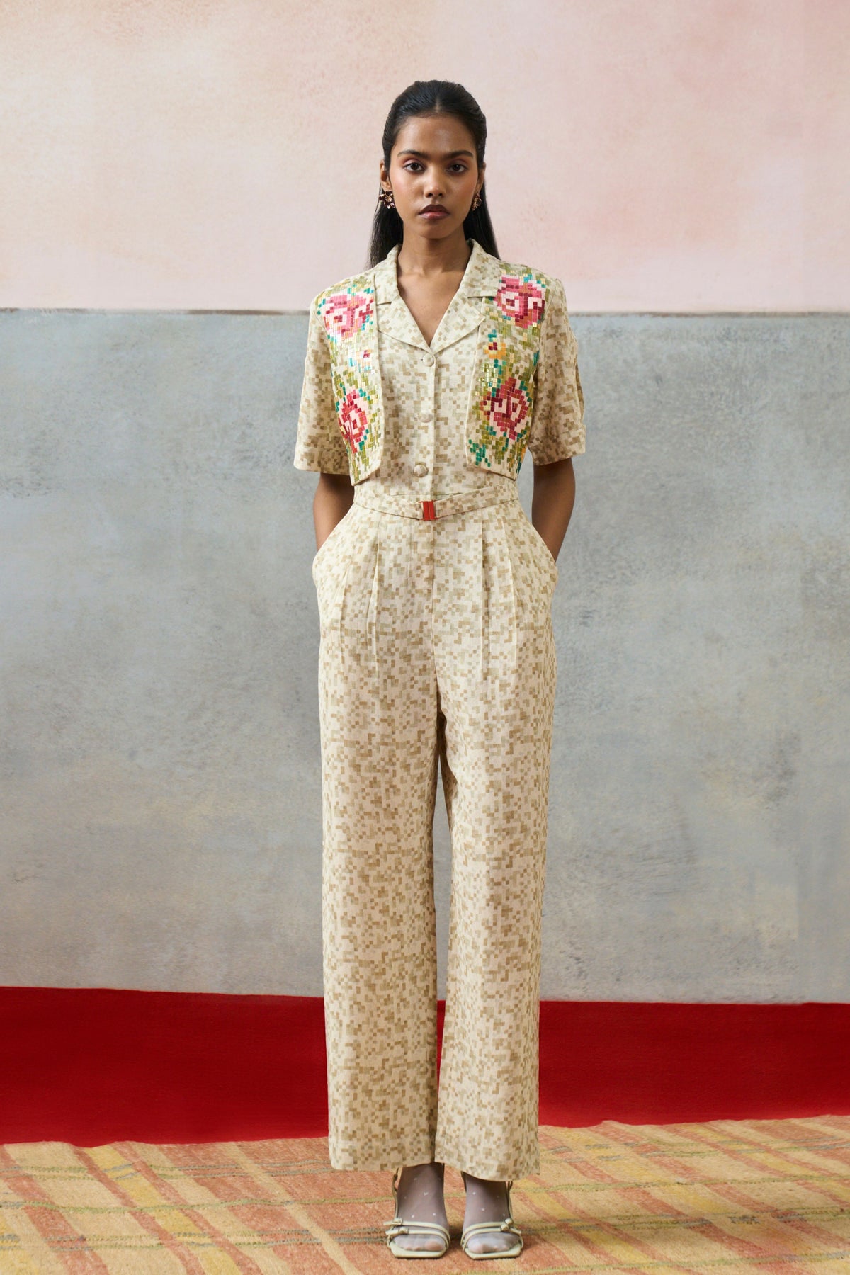 Milos Jumpsuit Beige