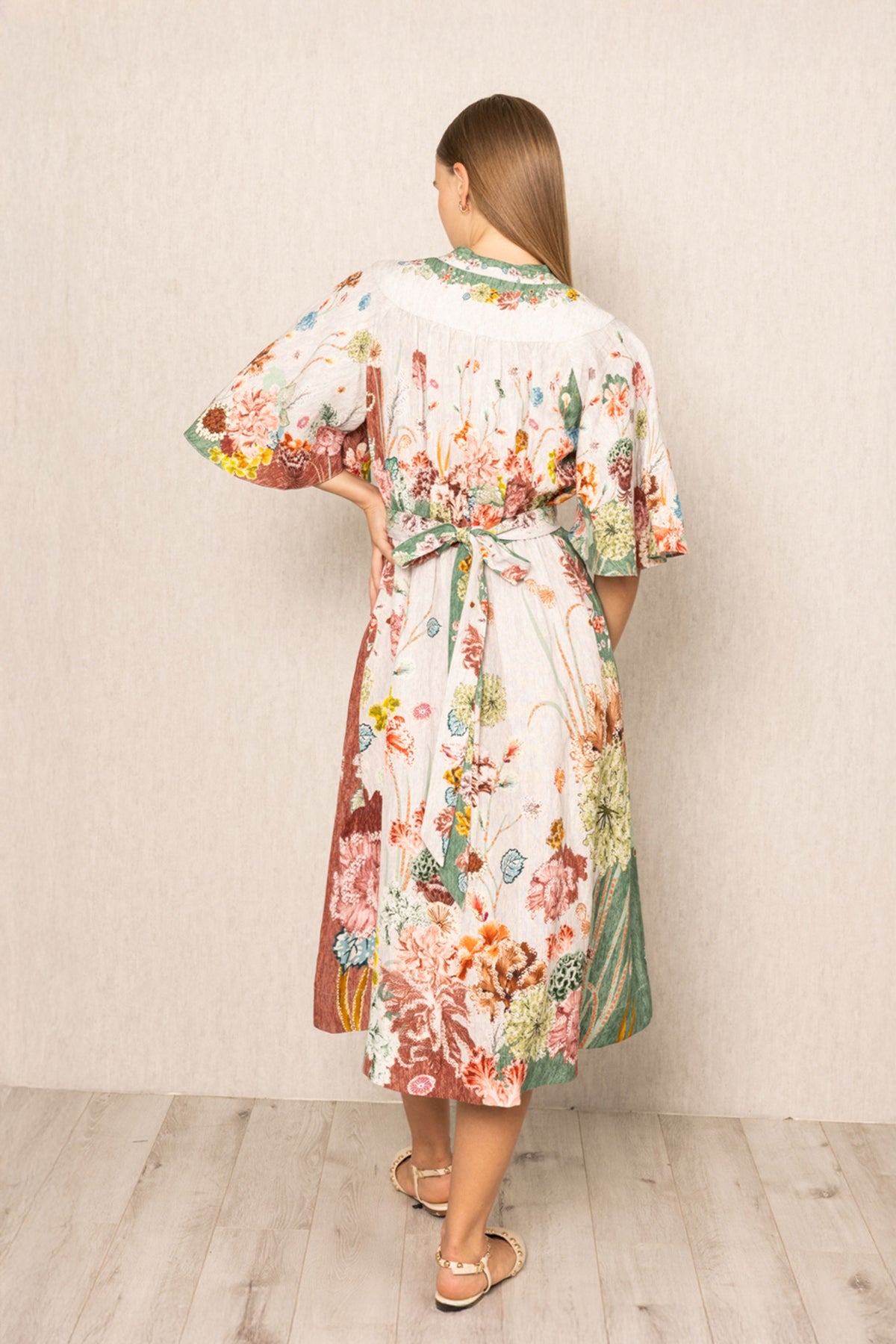 Capri Flared Sleeve Dress