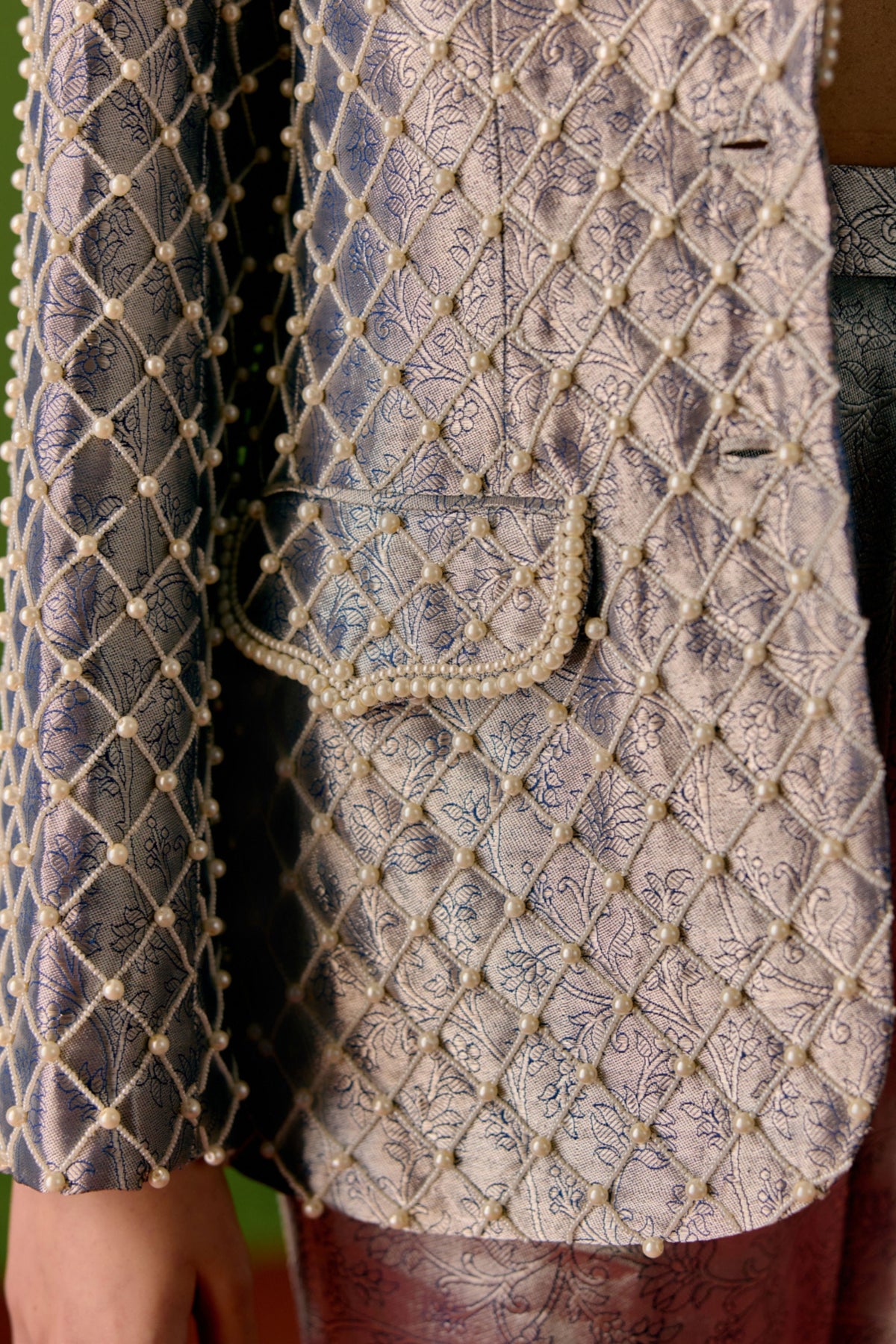 The Deco Sapphire Jacket Set