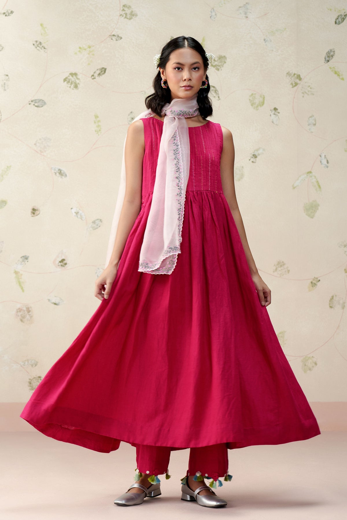 Junius Deep Pink Kurta Set