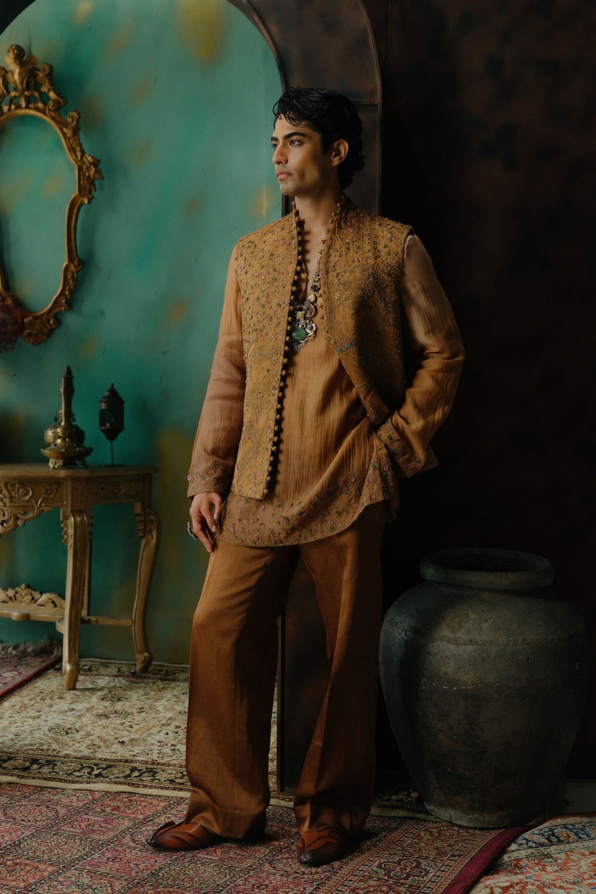 Sangam Nehru Jacket Set