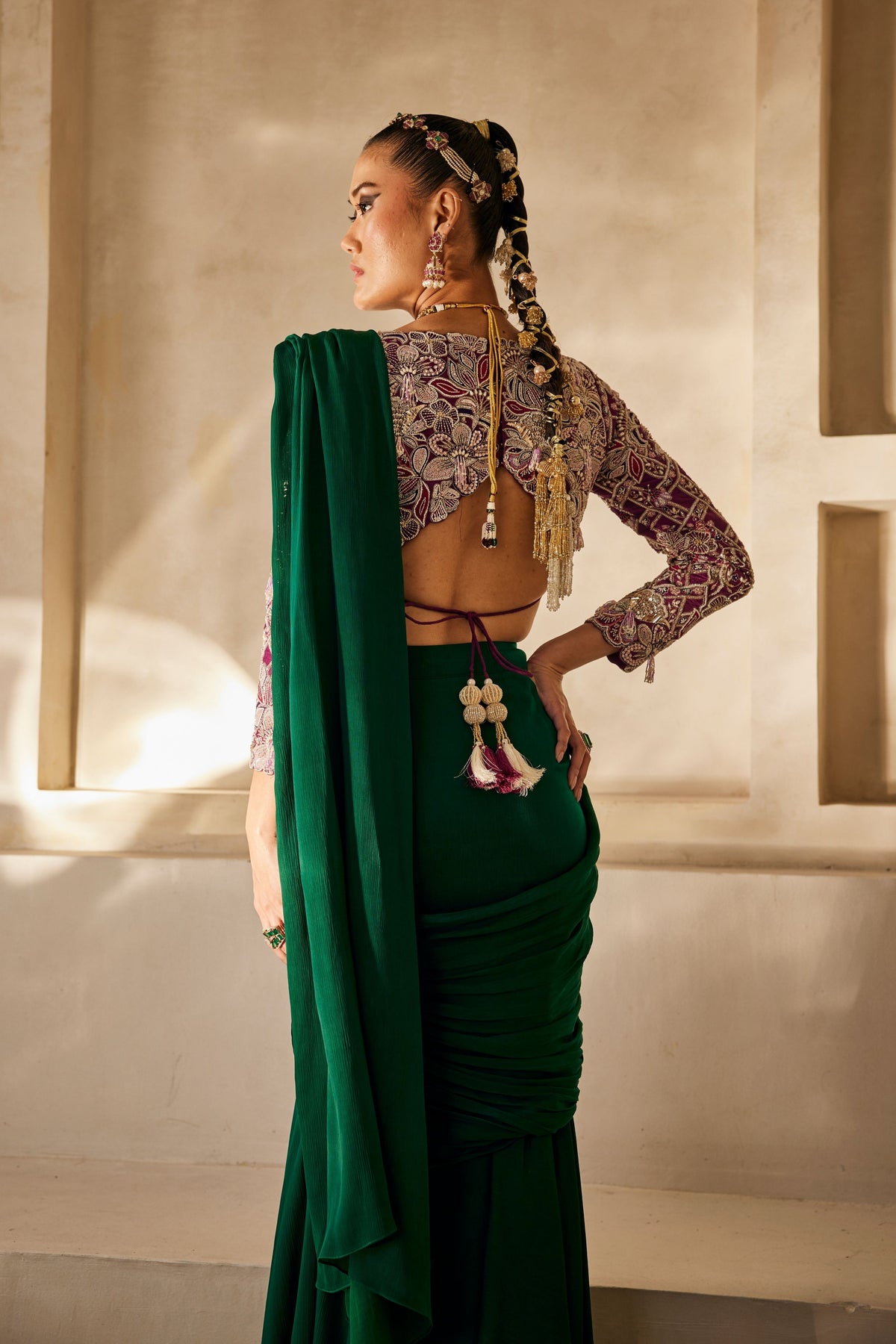 Rooh Draped Saree Set