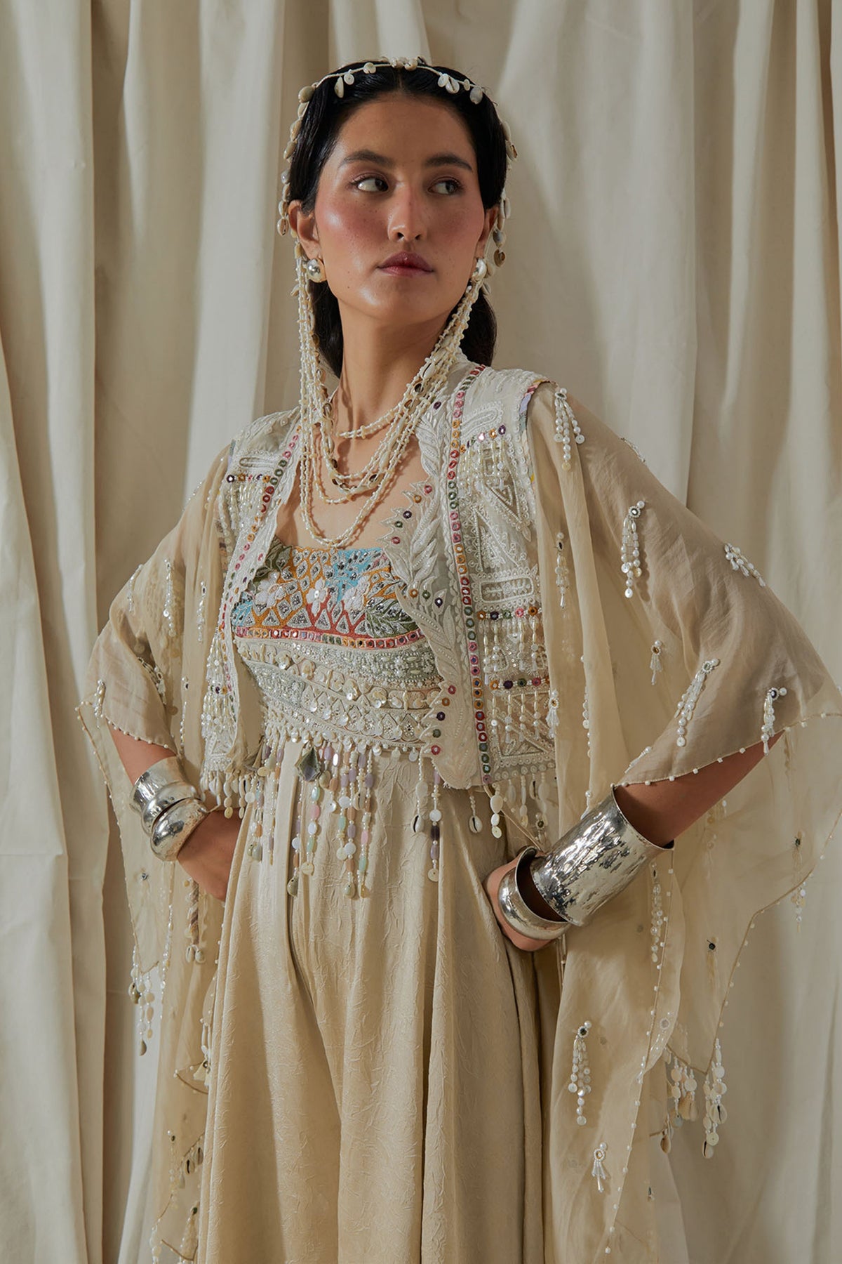 Veni Dupatta Jacket Set