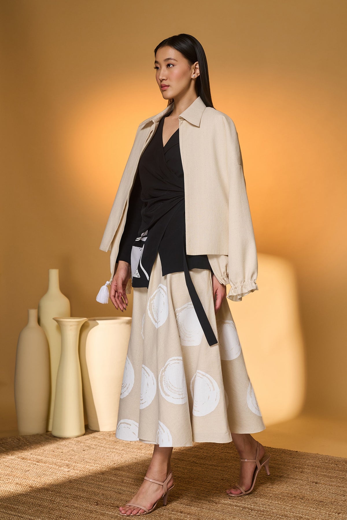 Midnight Stag Skirt Set