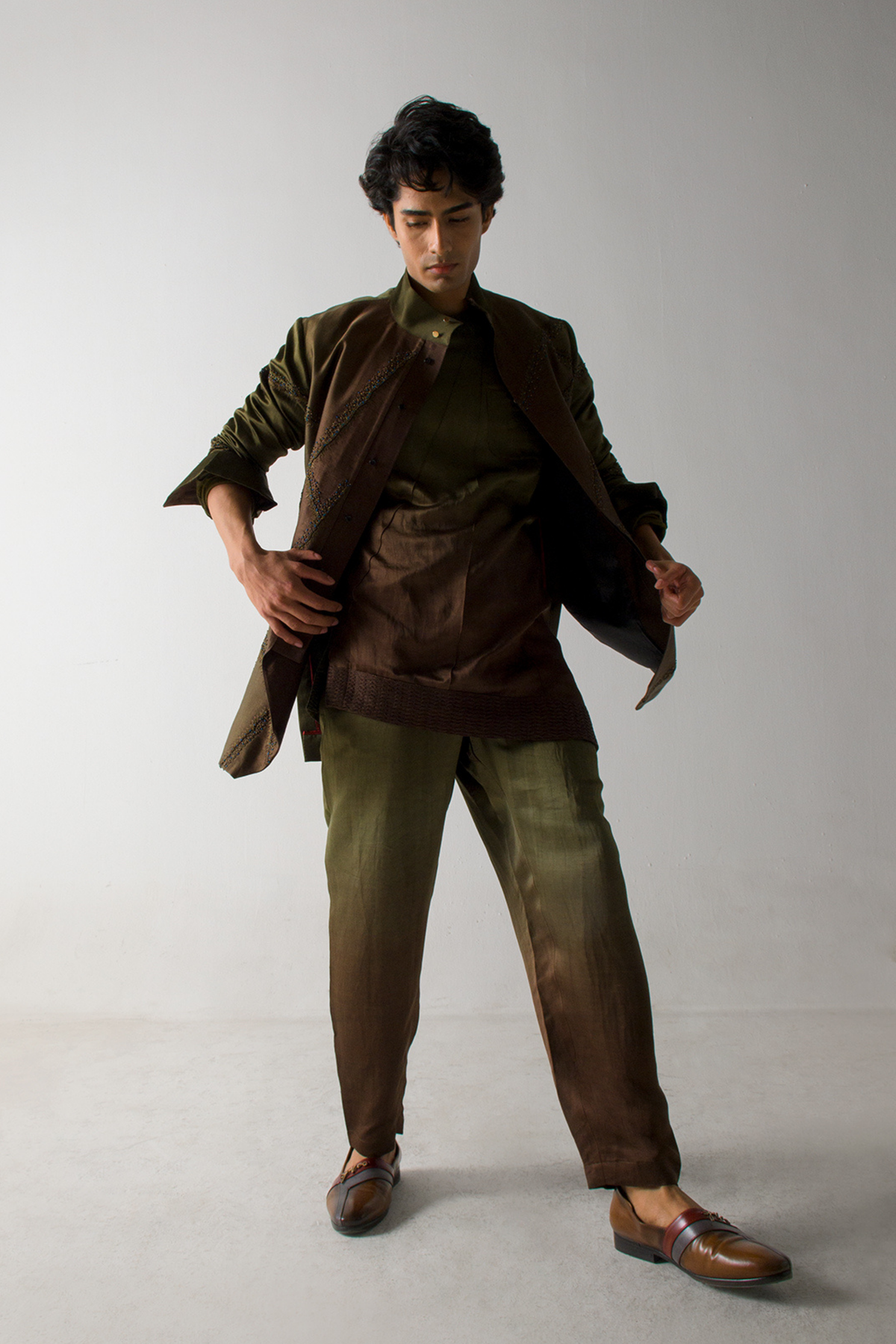 Olive + Brown Shacket
