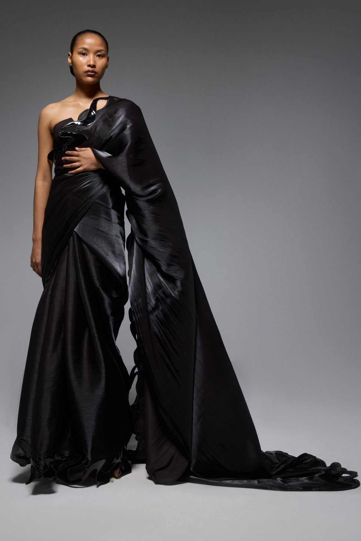 Mercury Liquid Saree Set
