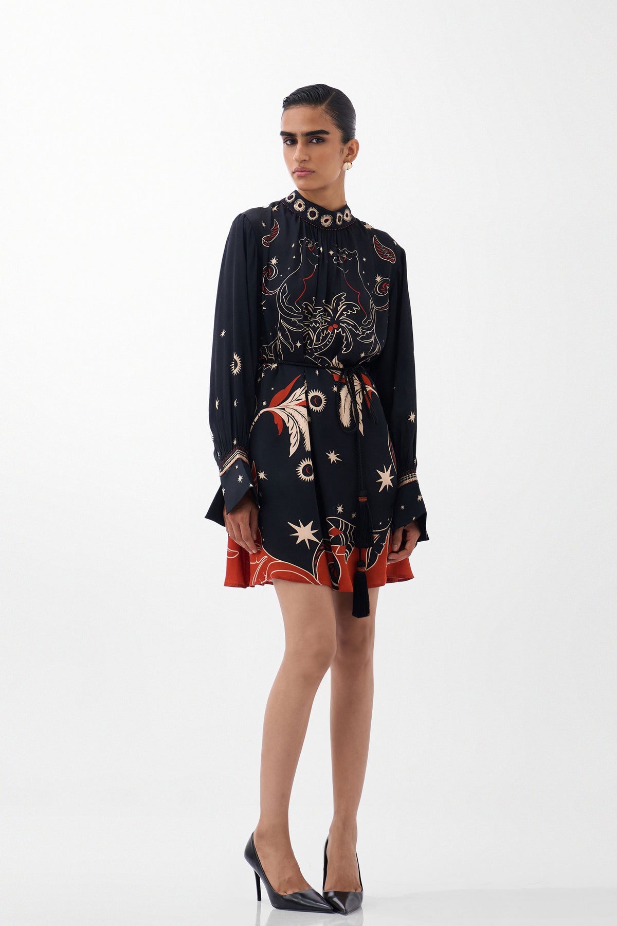 Amber Mini Nocturnal Jungle Dress