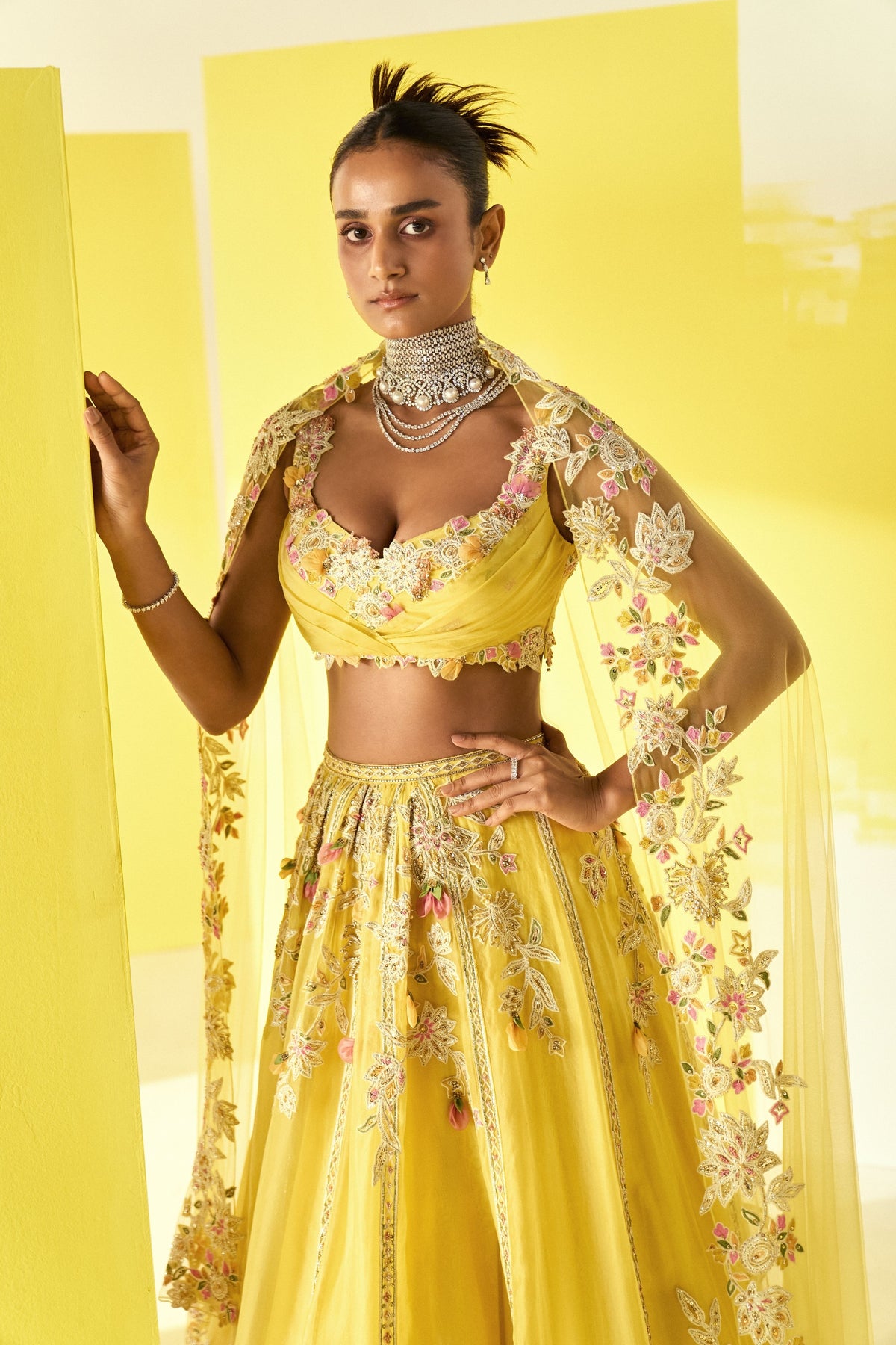 Lahya Yellow Lehenga Set