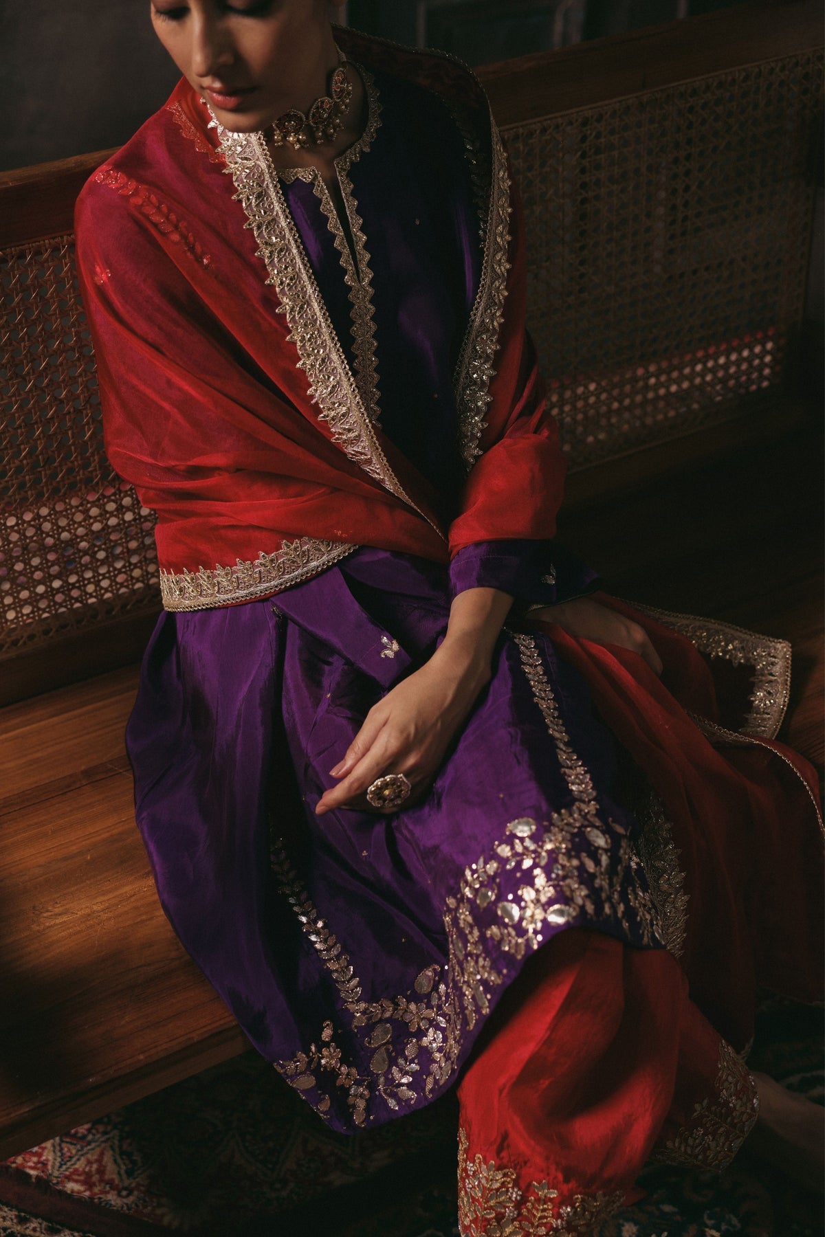 Purple Arzoo Kurta Set