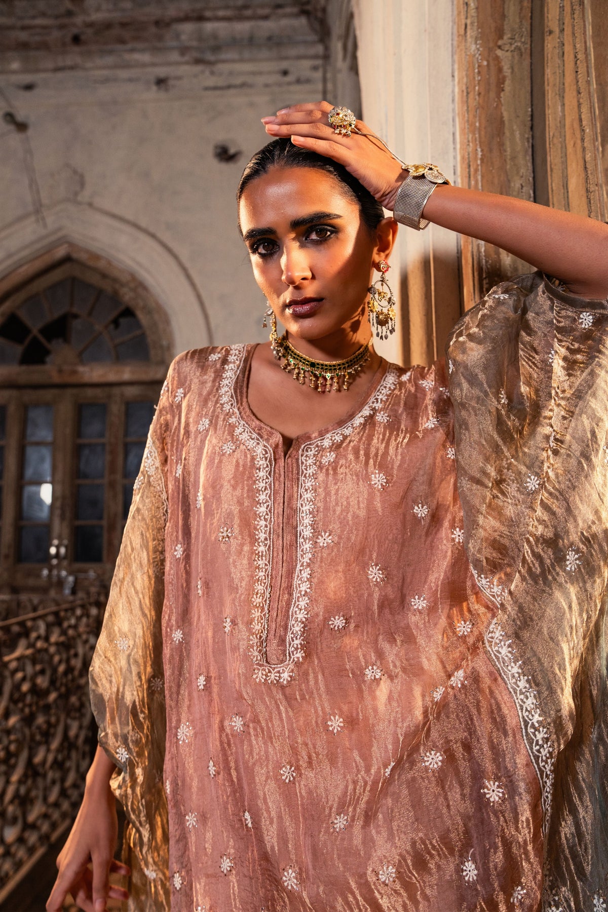 Pink Kaftan Set
