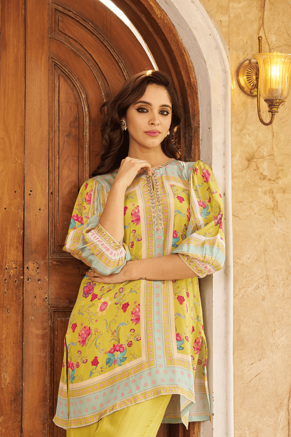 Khawaab Lime Tunic Set