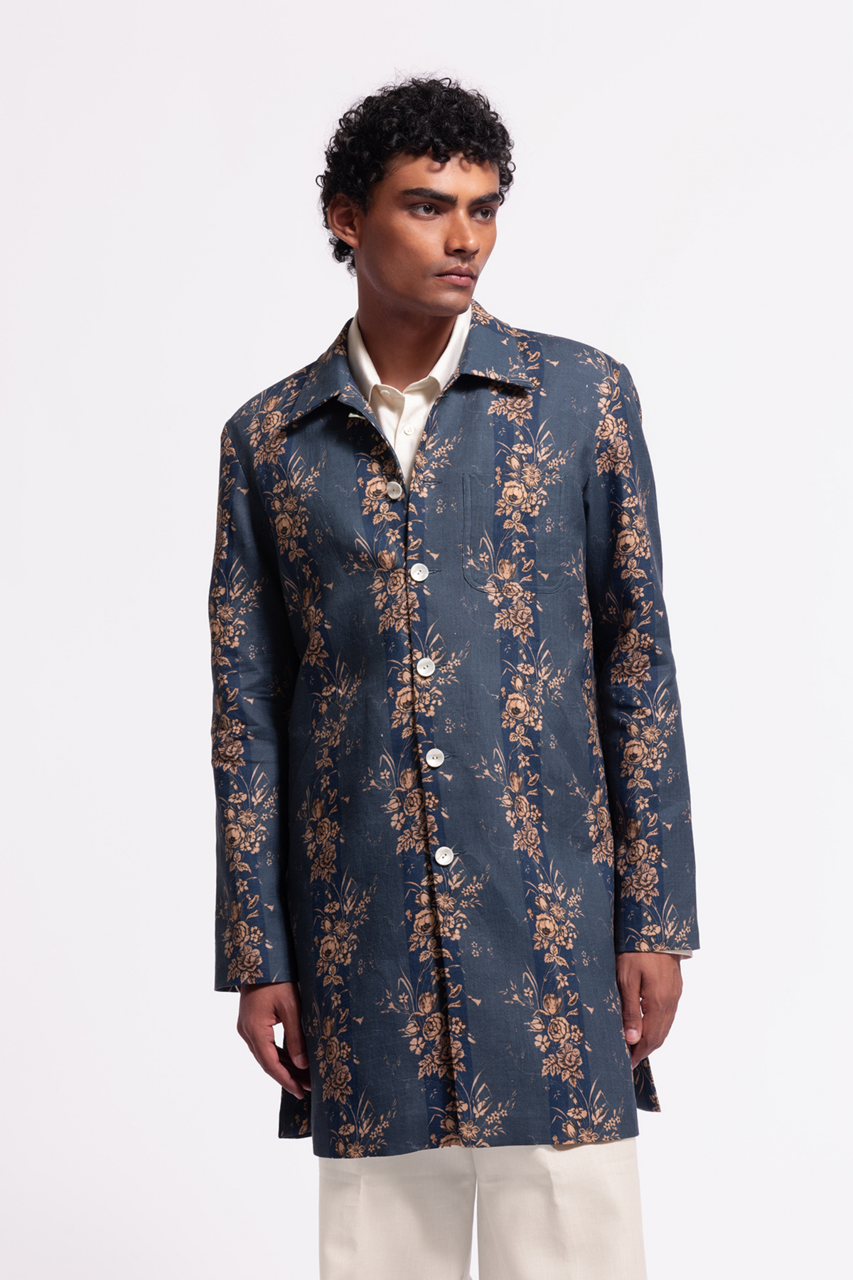 Floral Printed Long Jacket