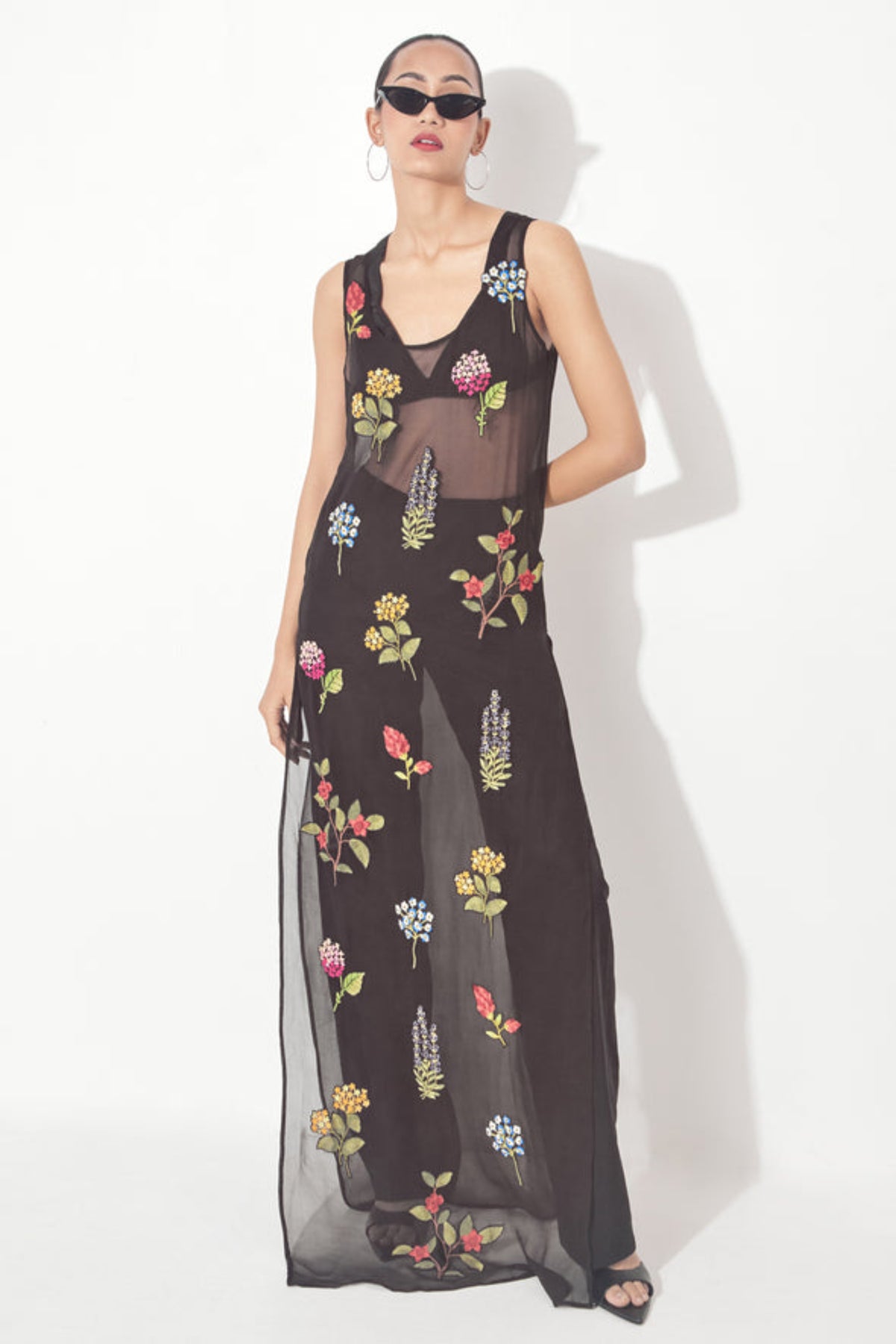 Fara Dress, Eva Cape, Bustier and Pant