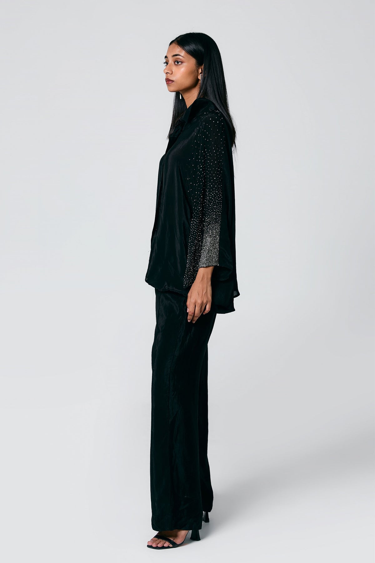 Embroidered Batwing Shirt
