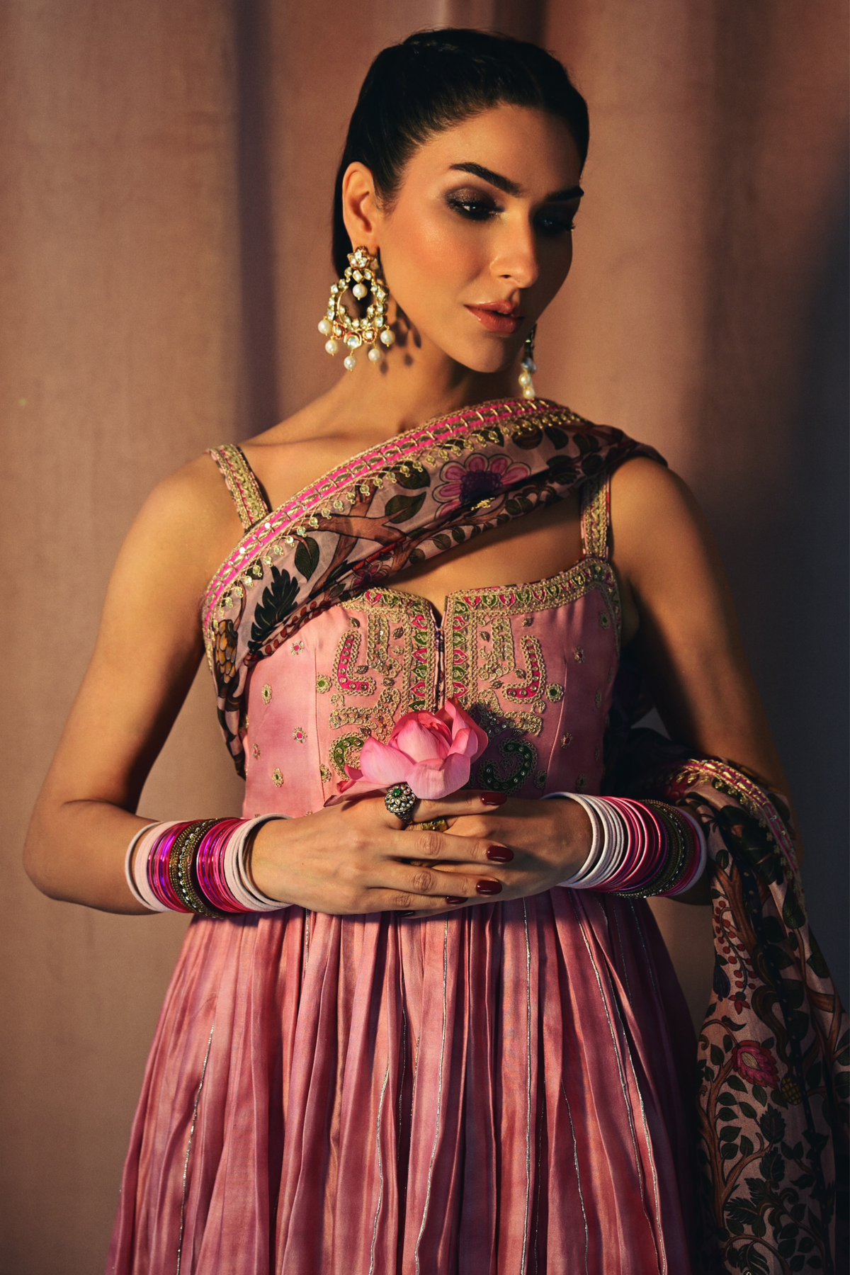 Kiran Malik In Ghoomer Anarkali Set