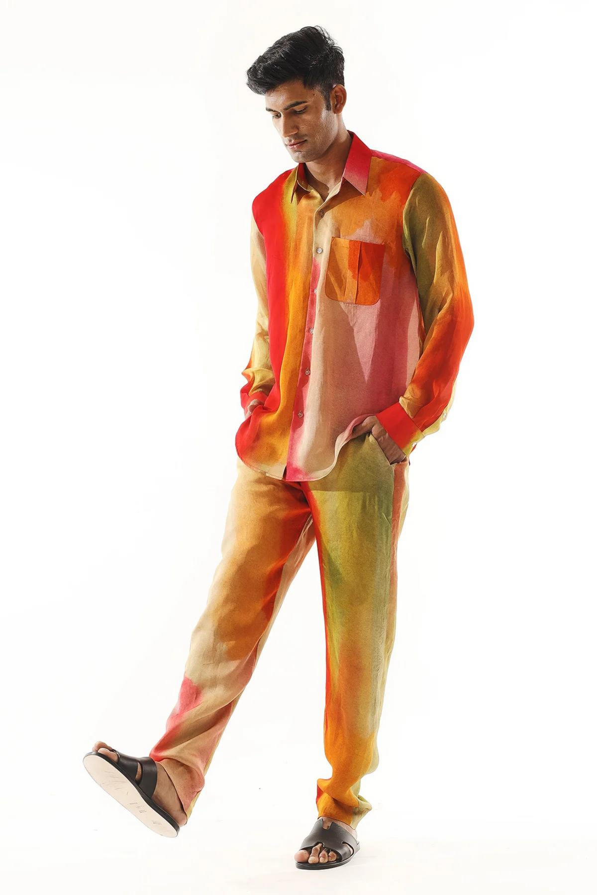 Multicolor Printed Pants