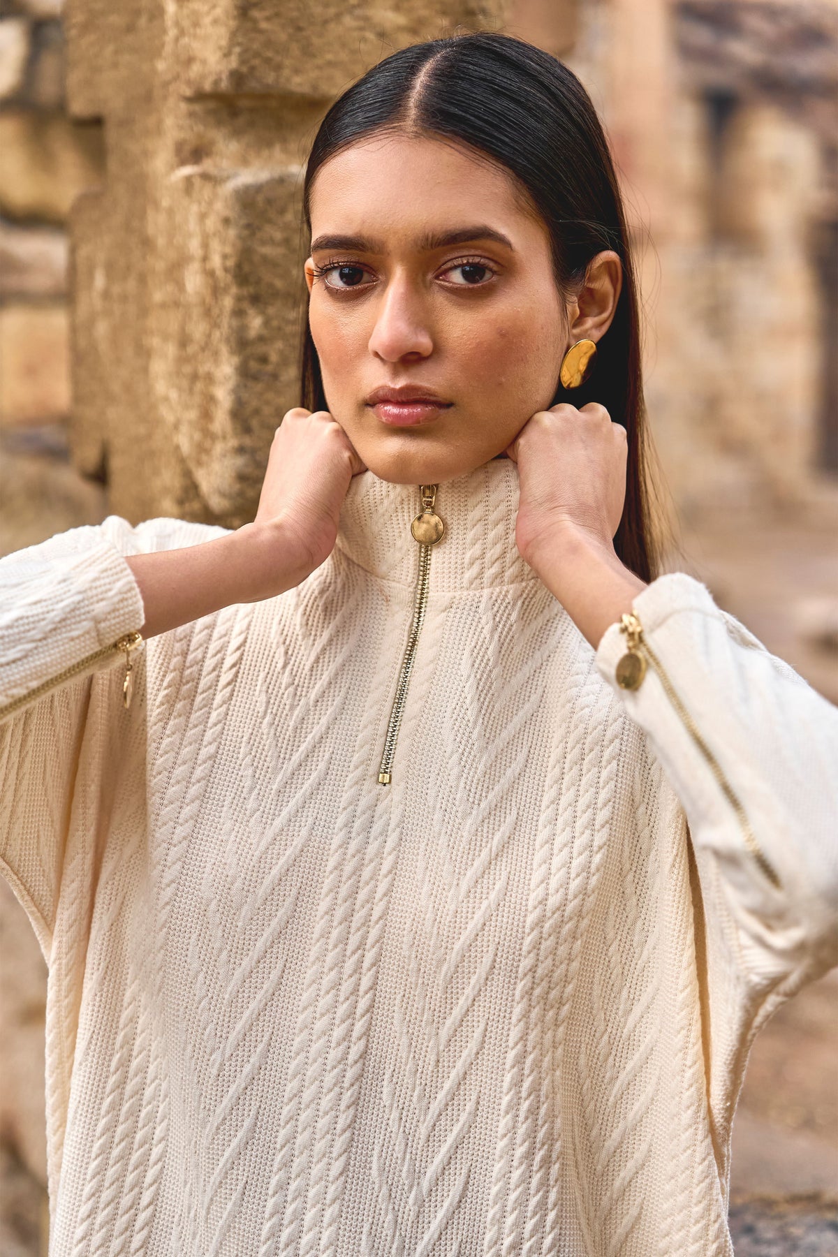 Ivory Knit Top