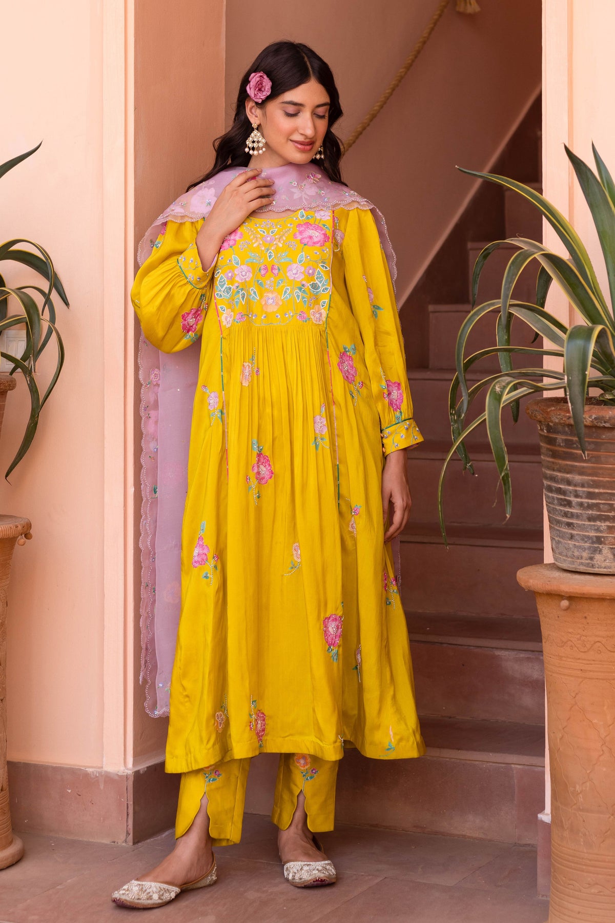 Freya Panelled Kurta Set