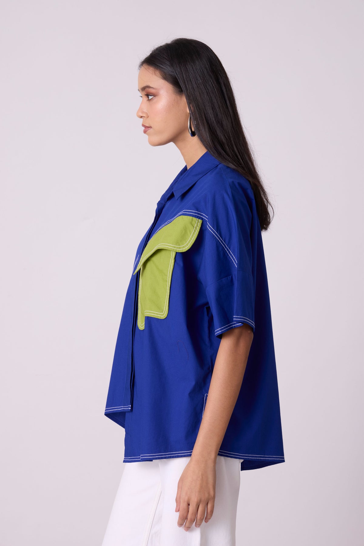 Andrea Cosmic Blue Shirt
