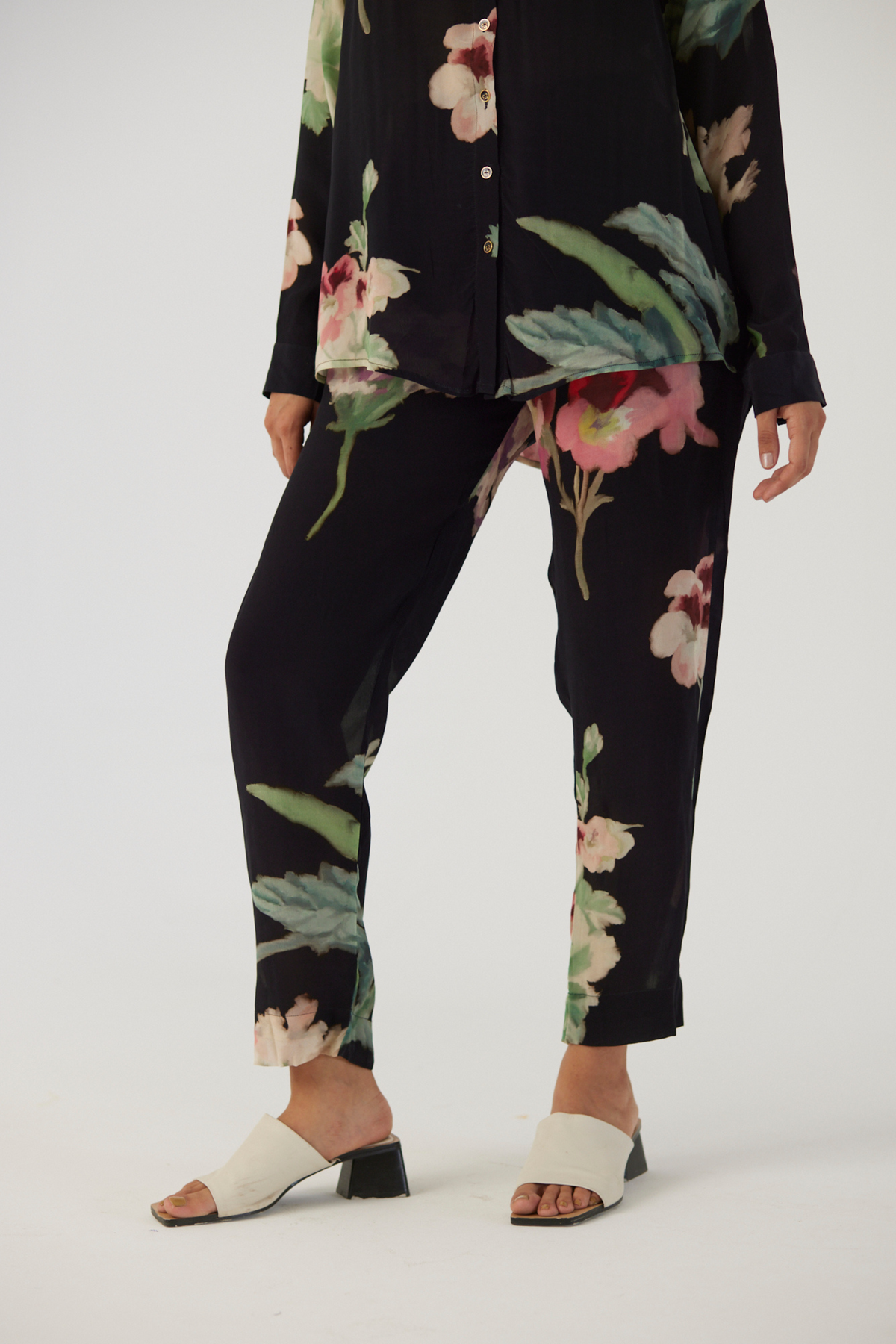 Juliet Black Crepe Co-Ord Set