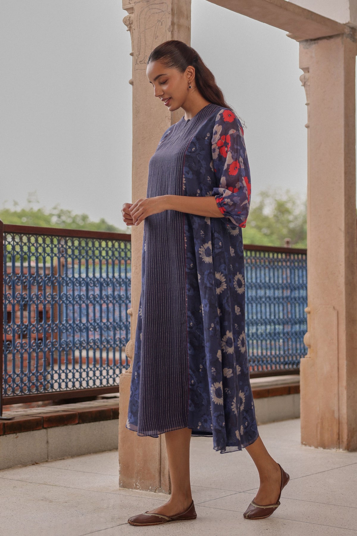 Indigo Bloom Dress