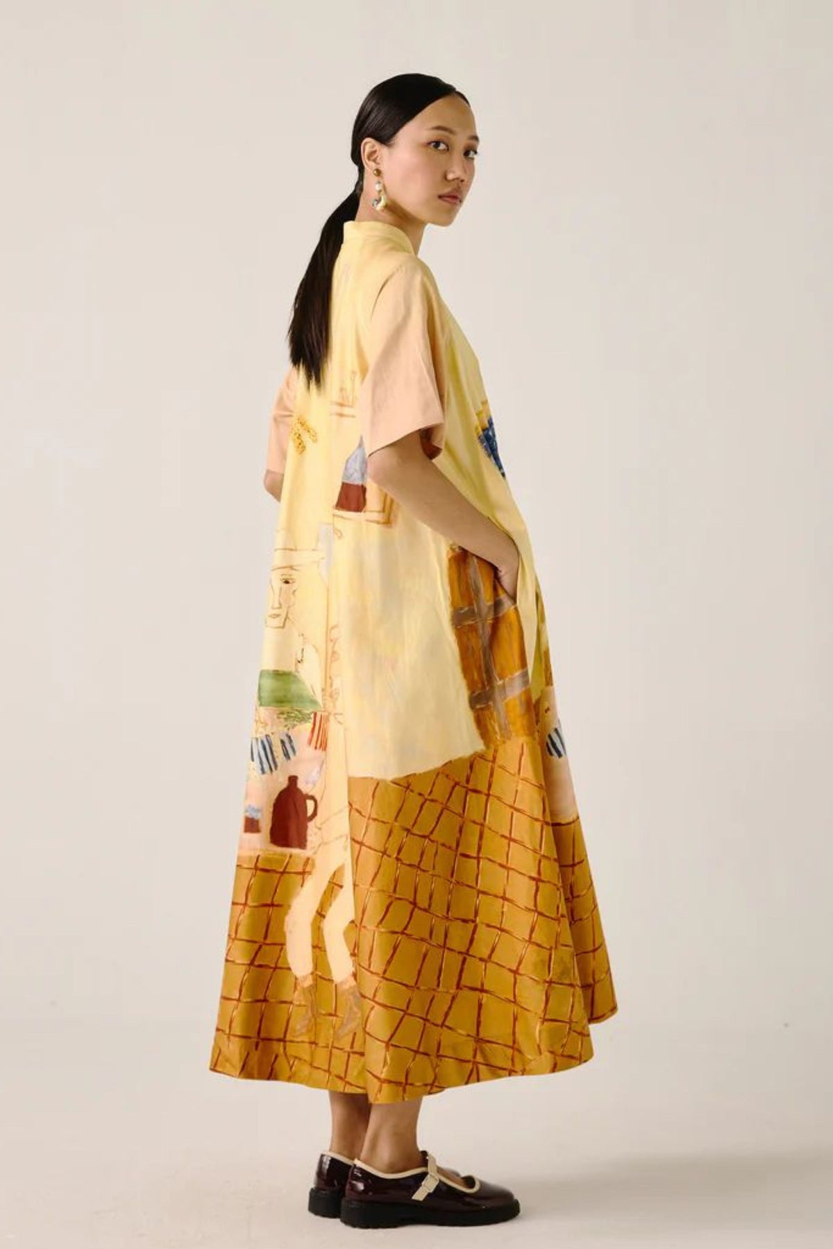 Fisherman A-line Long Dress