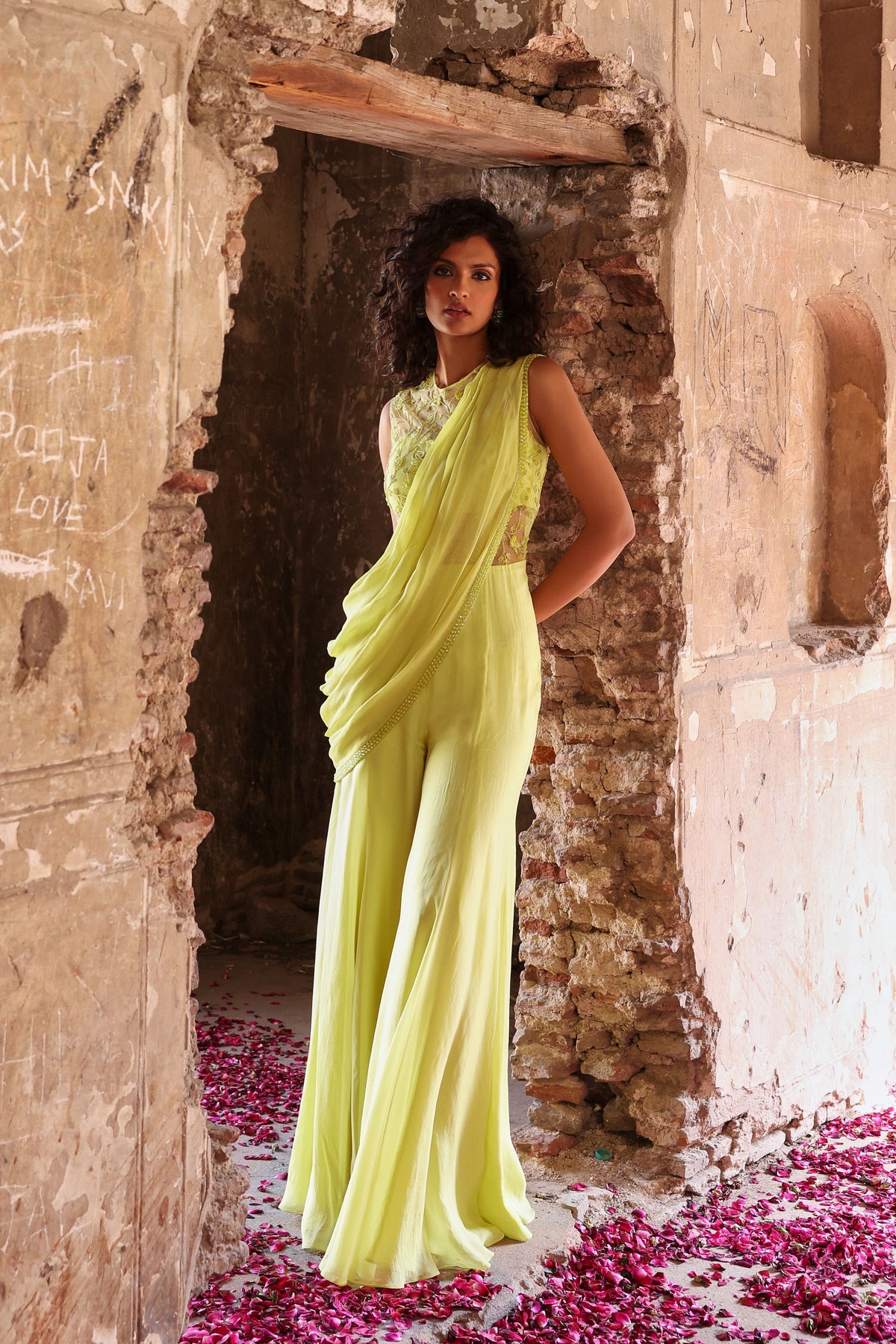 Kirat Jumpsuit in Neon Green