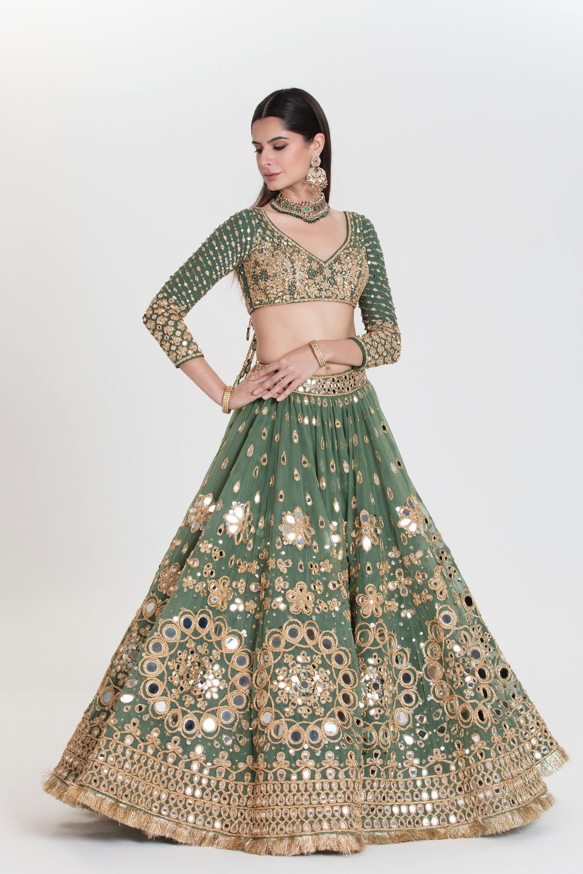 Panna Lehenga Set