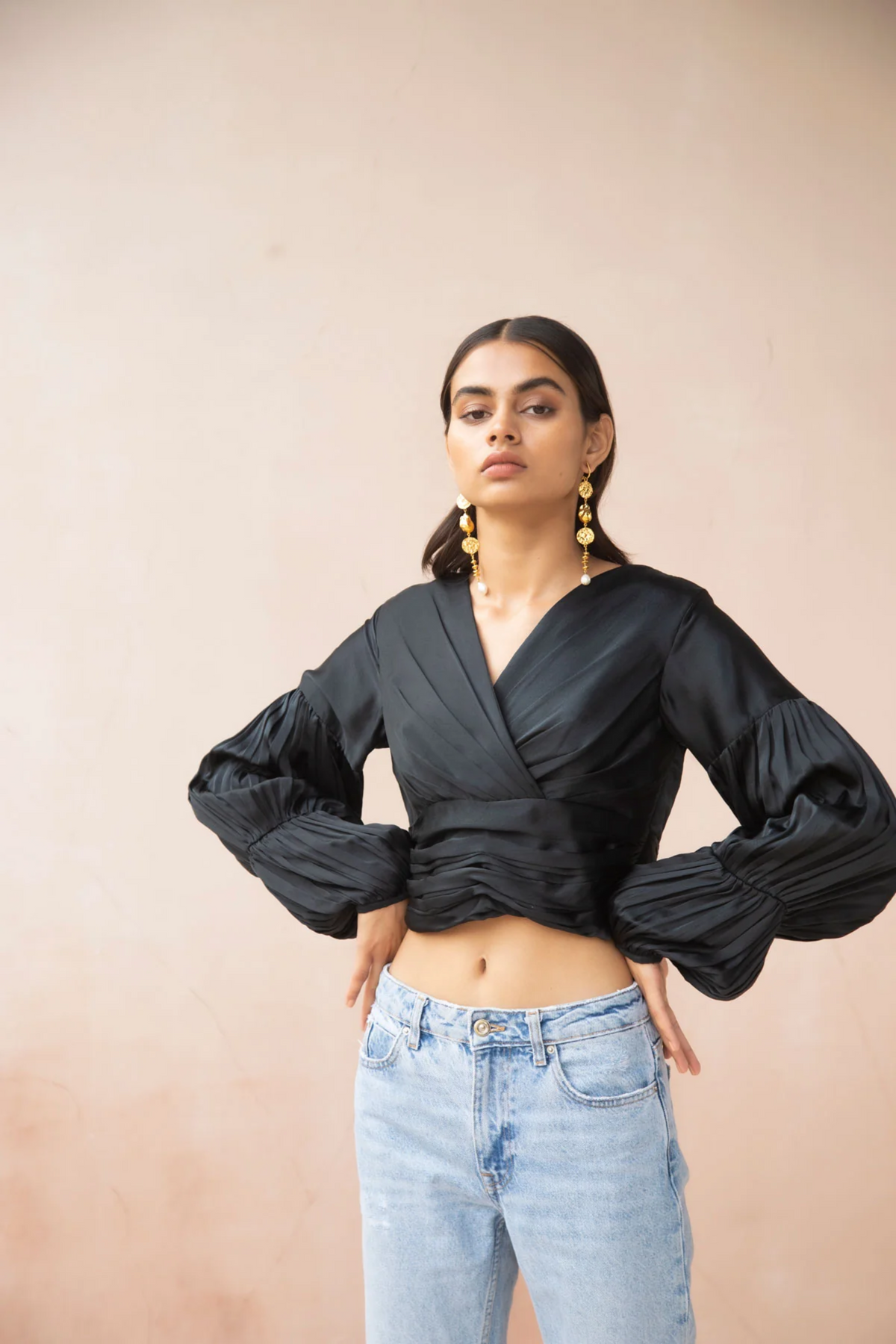 Soie Black Blouse