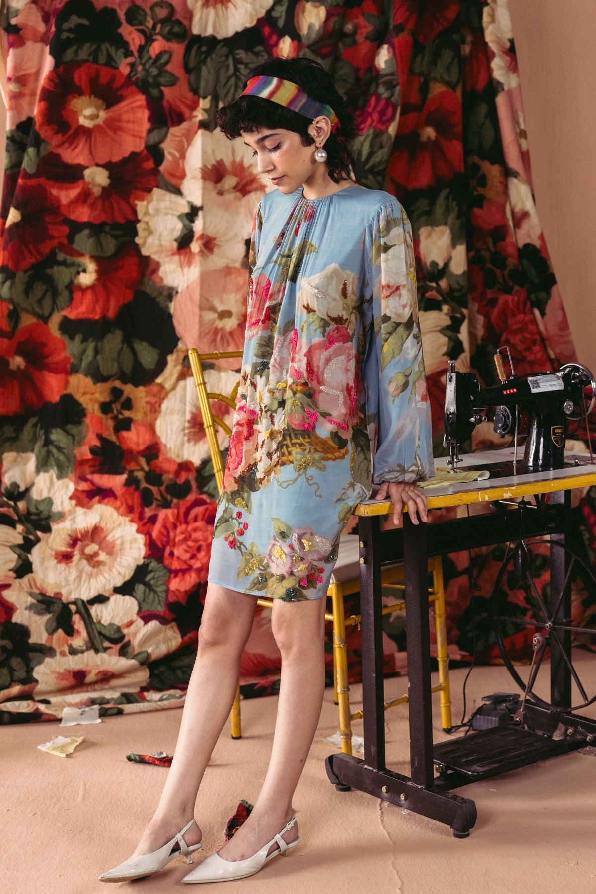 Taffy Embroidered Short Dress