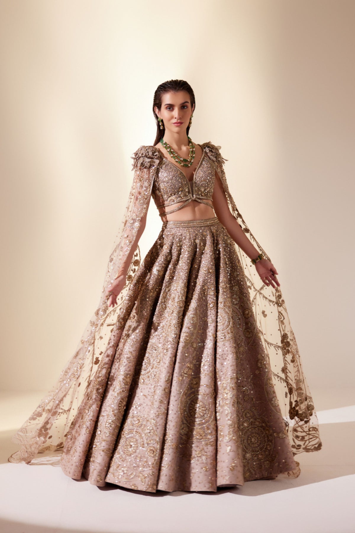 Celestial Gold Lehenga Set
