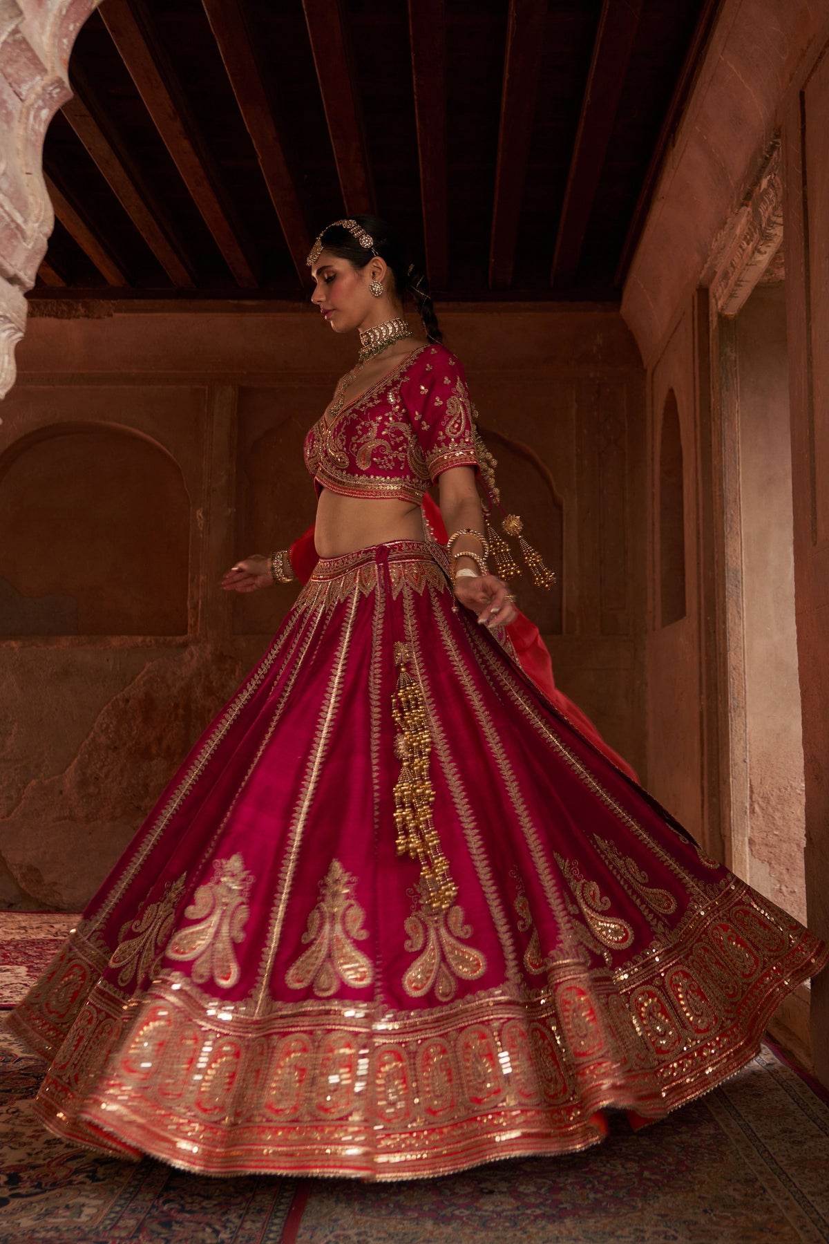 Amara Pink Lehenga Set