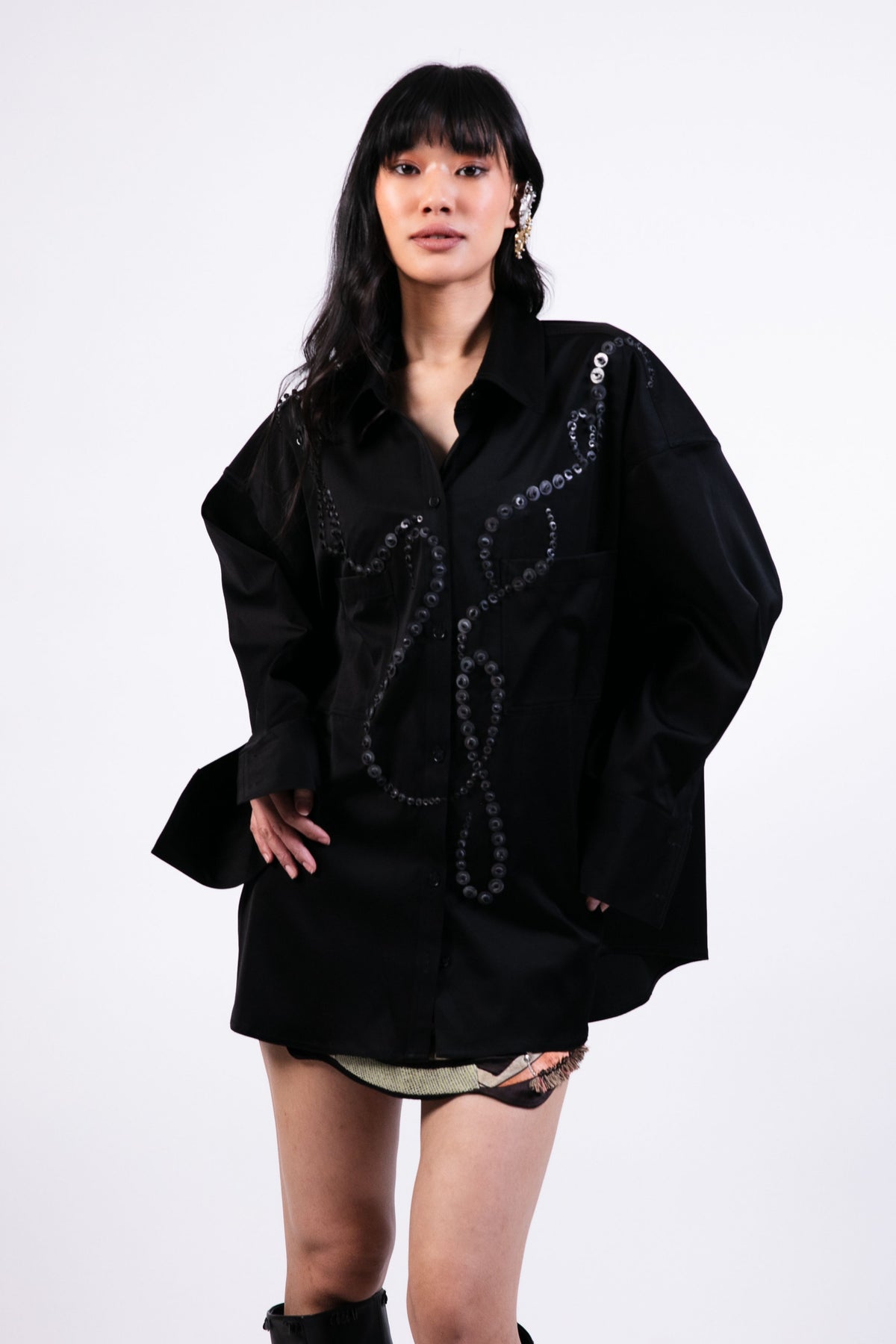Oversized Black Shirt