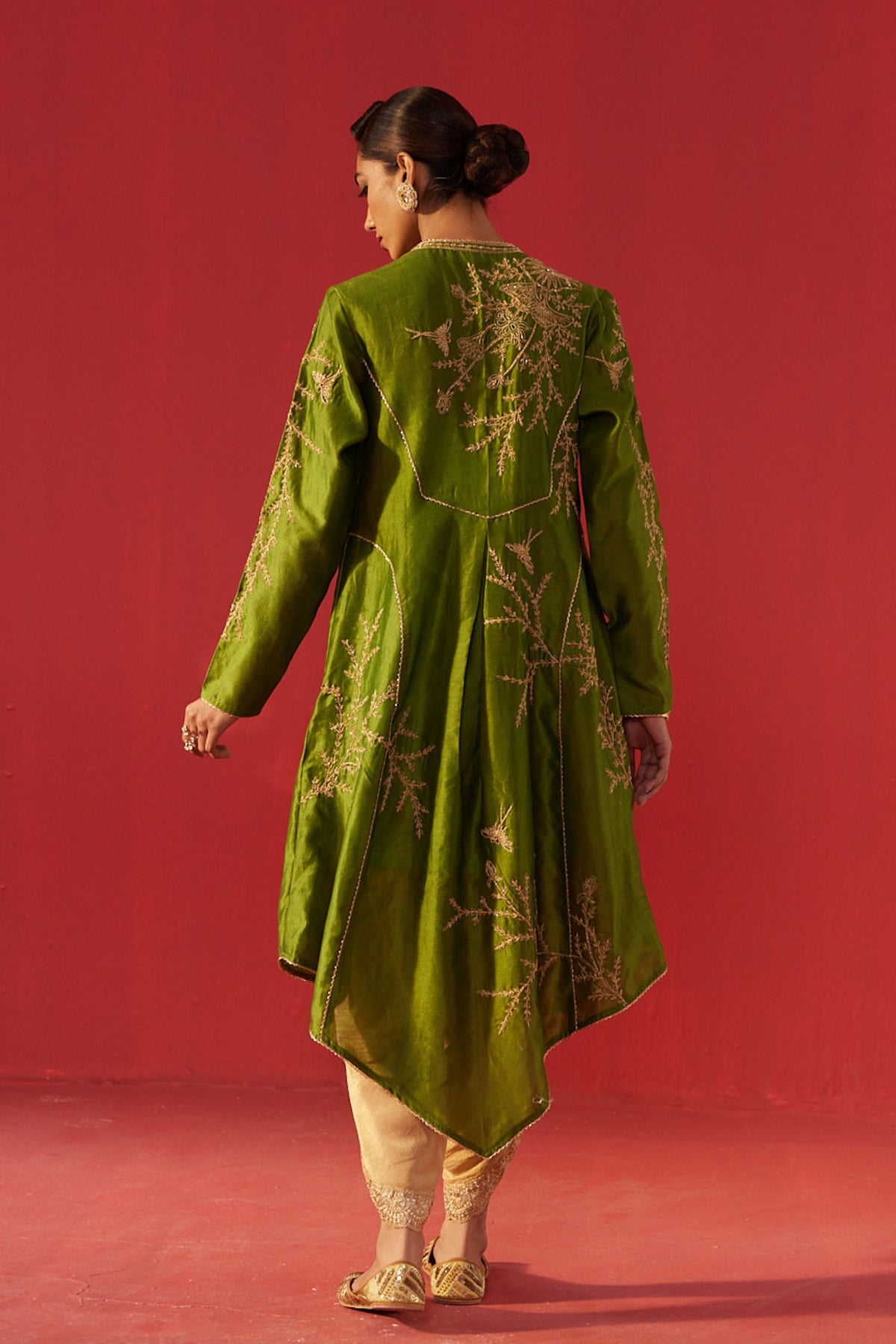 Olive Green Kurta Set