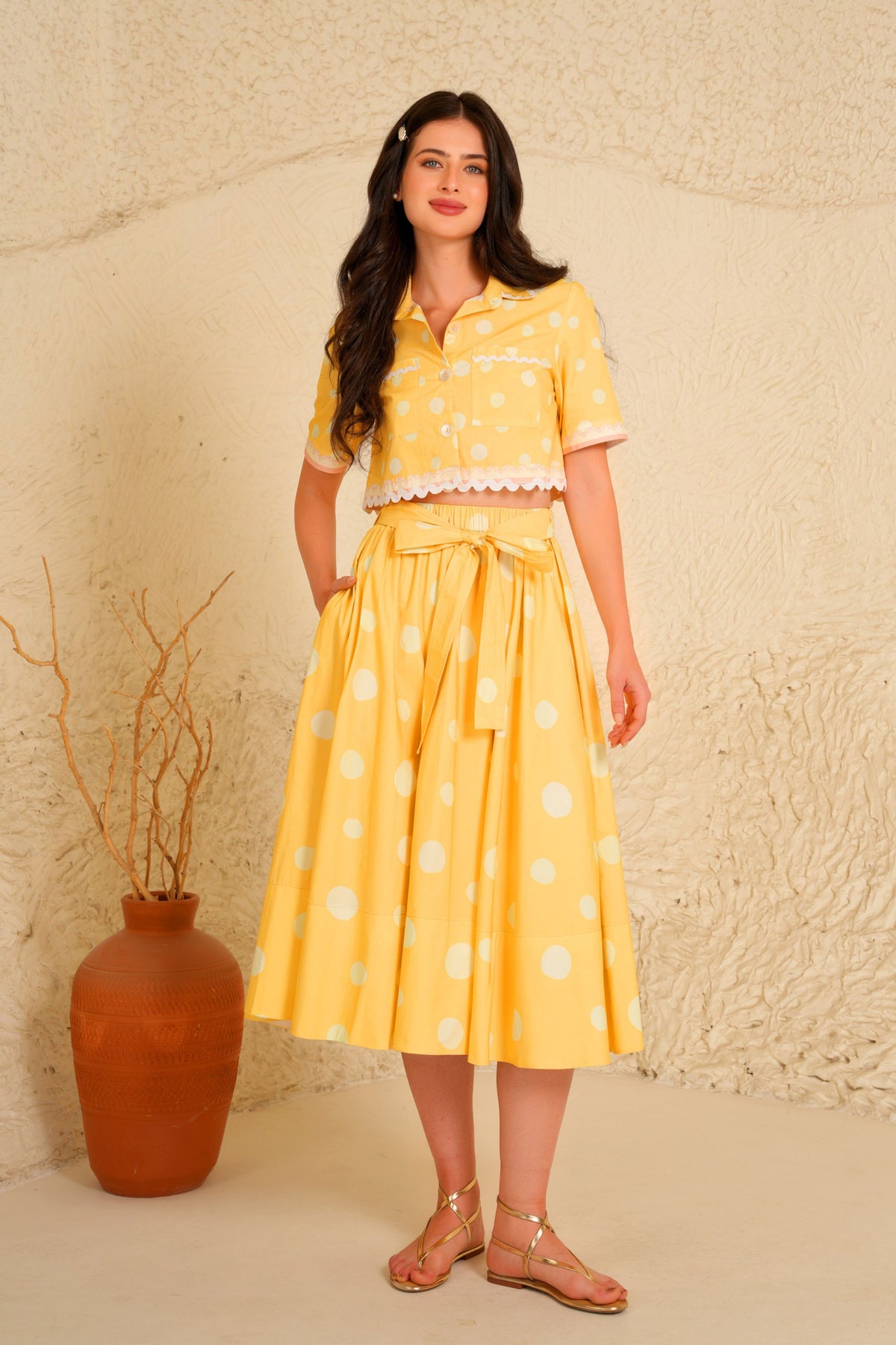 Lemon Sorbet Skirt Set