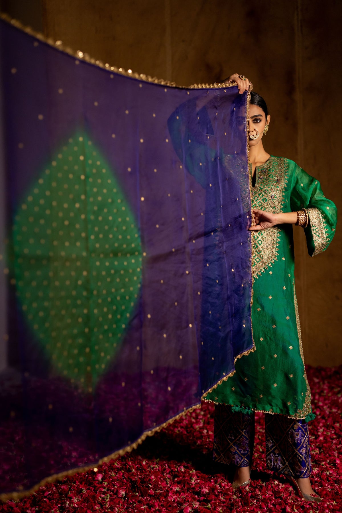 Blue Emerald Dupatta