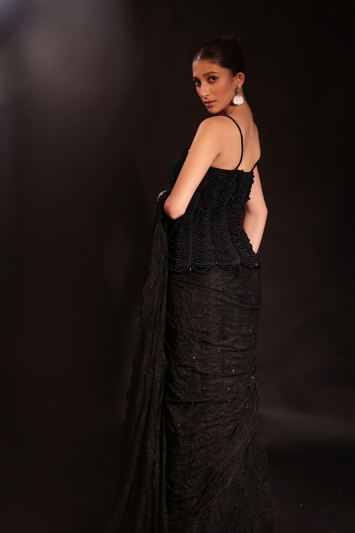 Elara Pre-Draped Saree Set