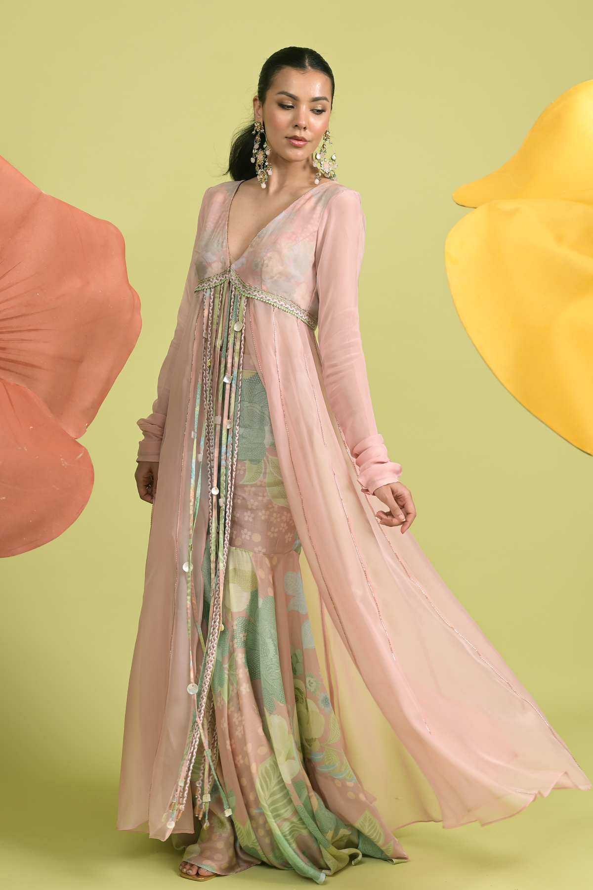 Dusky Bloom Anarkali Set