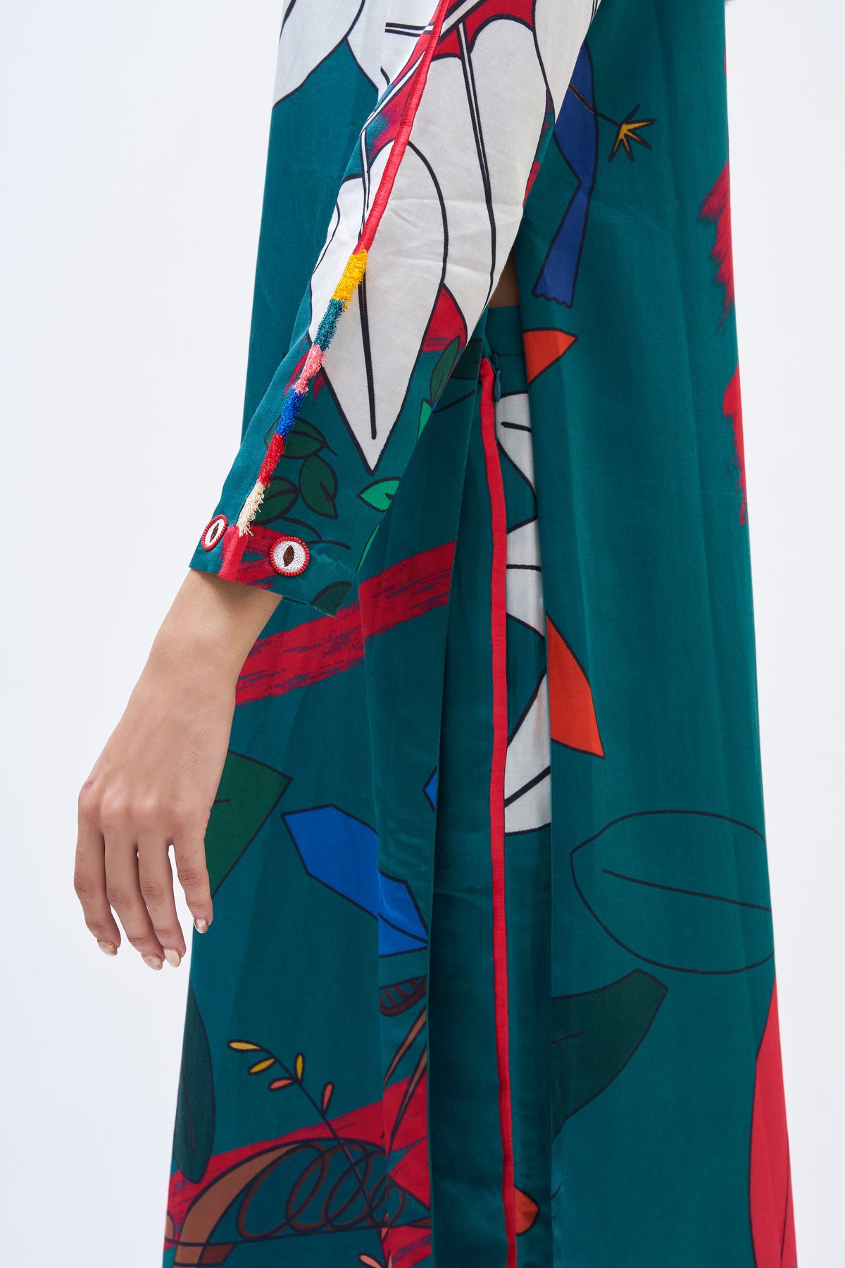 Ambush Technicolour Trench Kurta Set