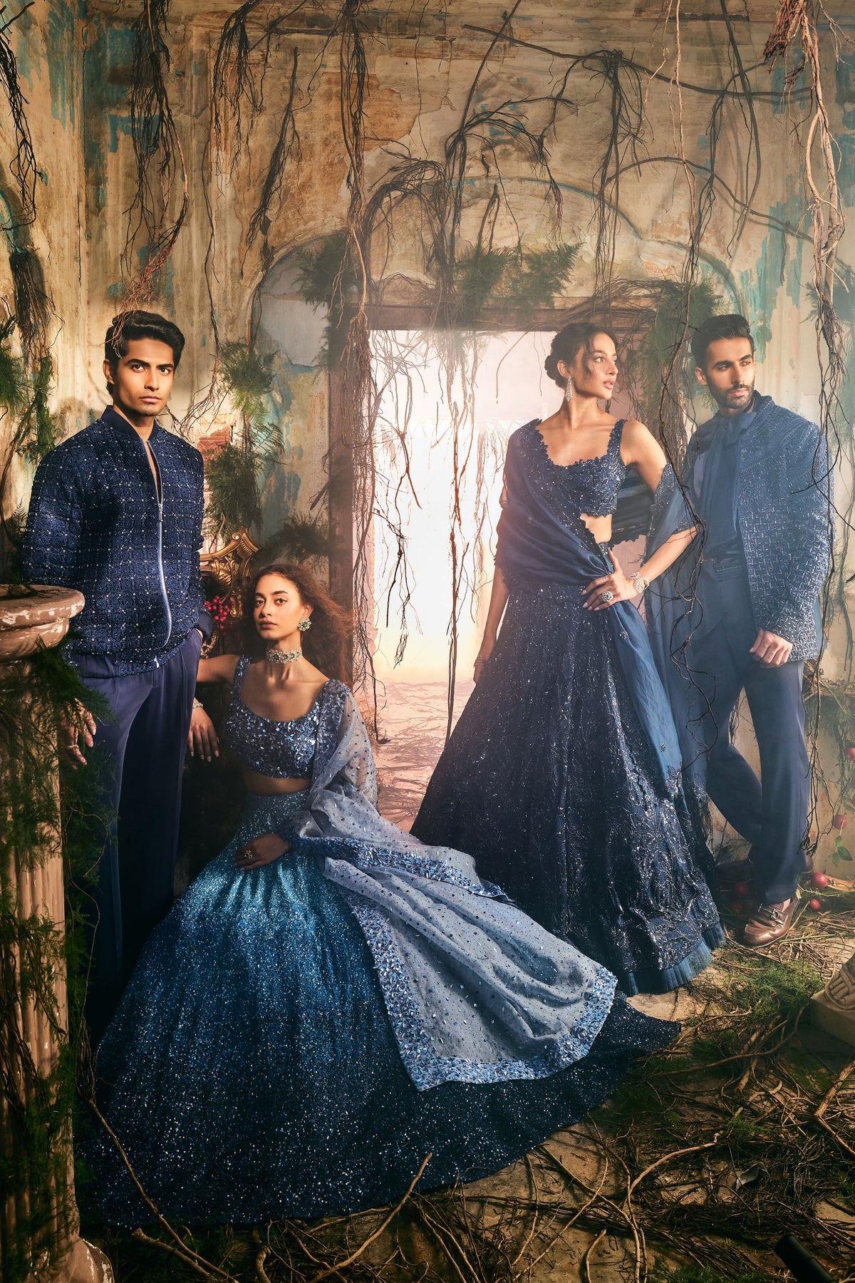 Ocean Starlight Lehenga Set