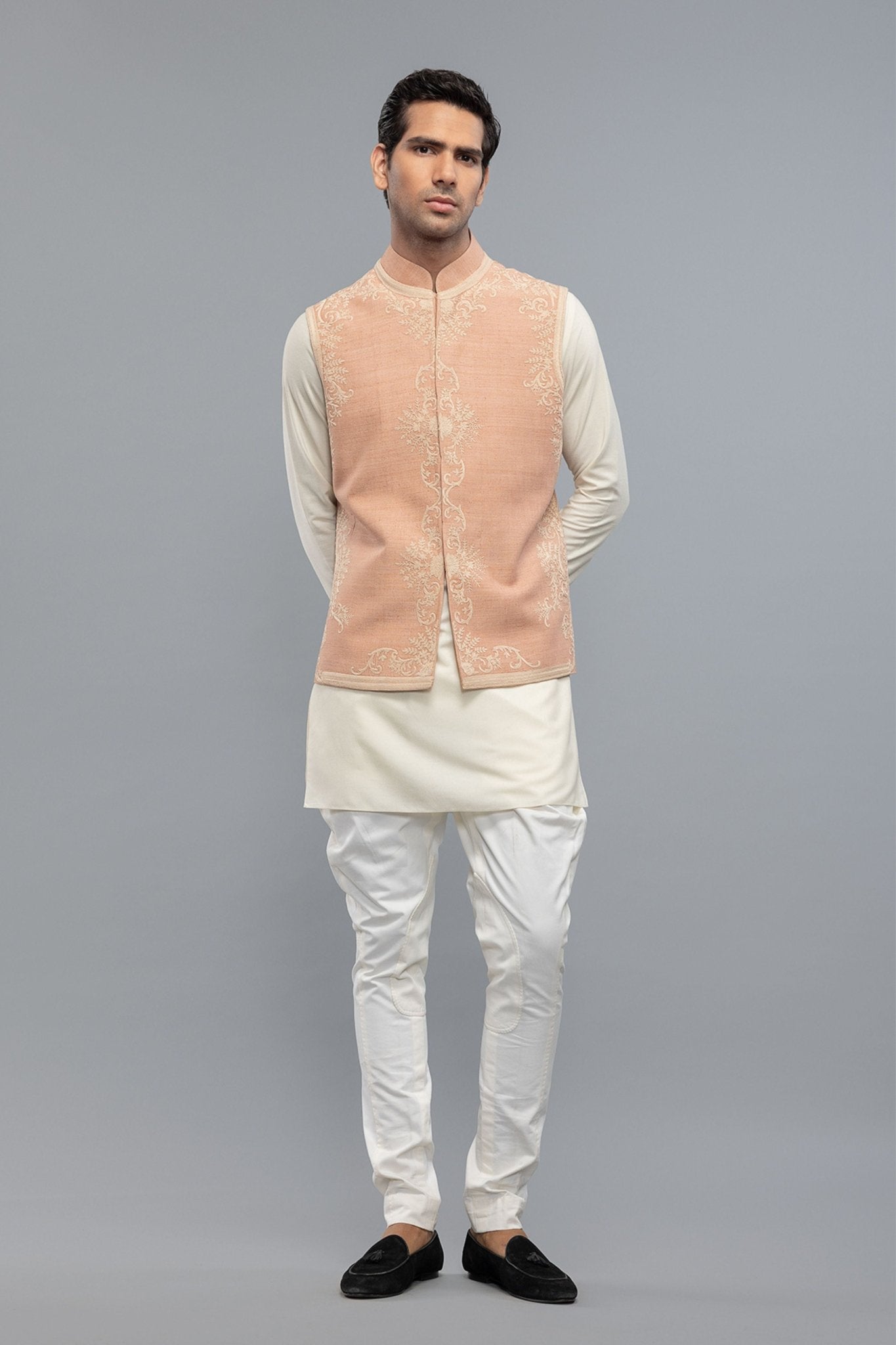 Matka Bundi With Resham Embroidery - Rohit Bal Menswear - Elahe