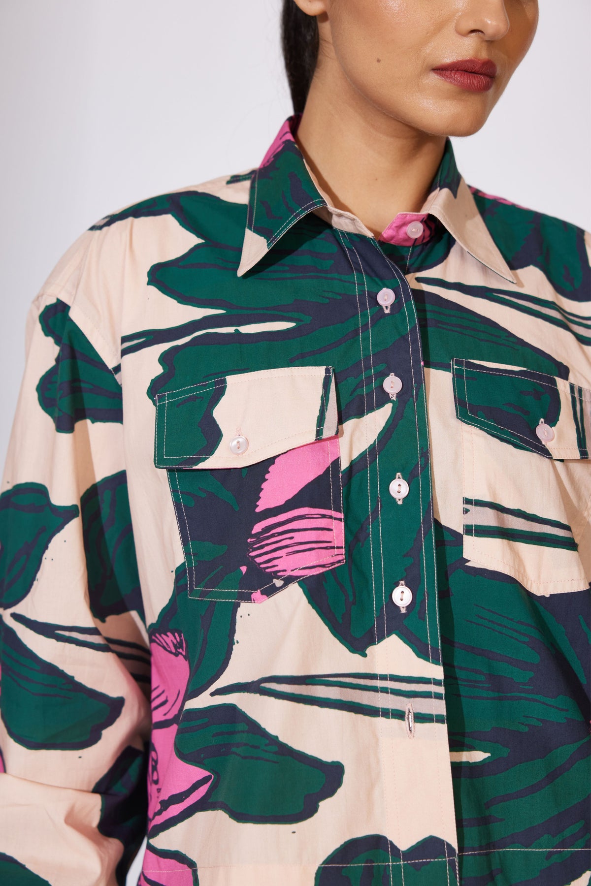 Green and Pink Shirt