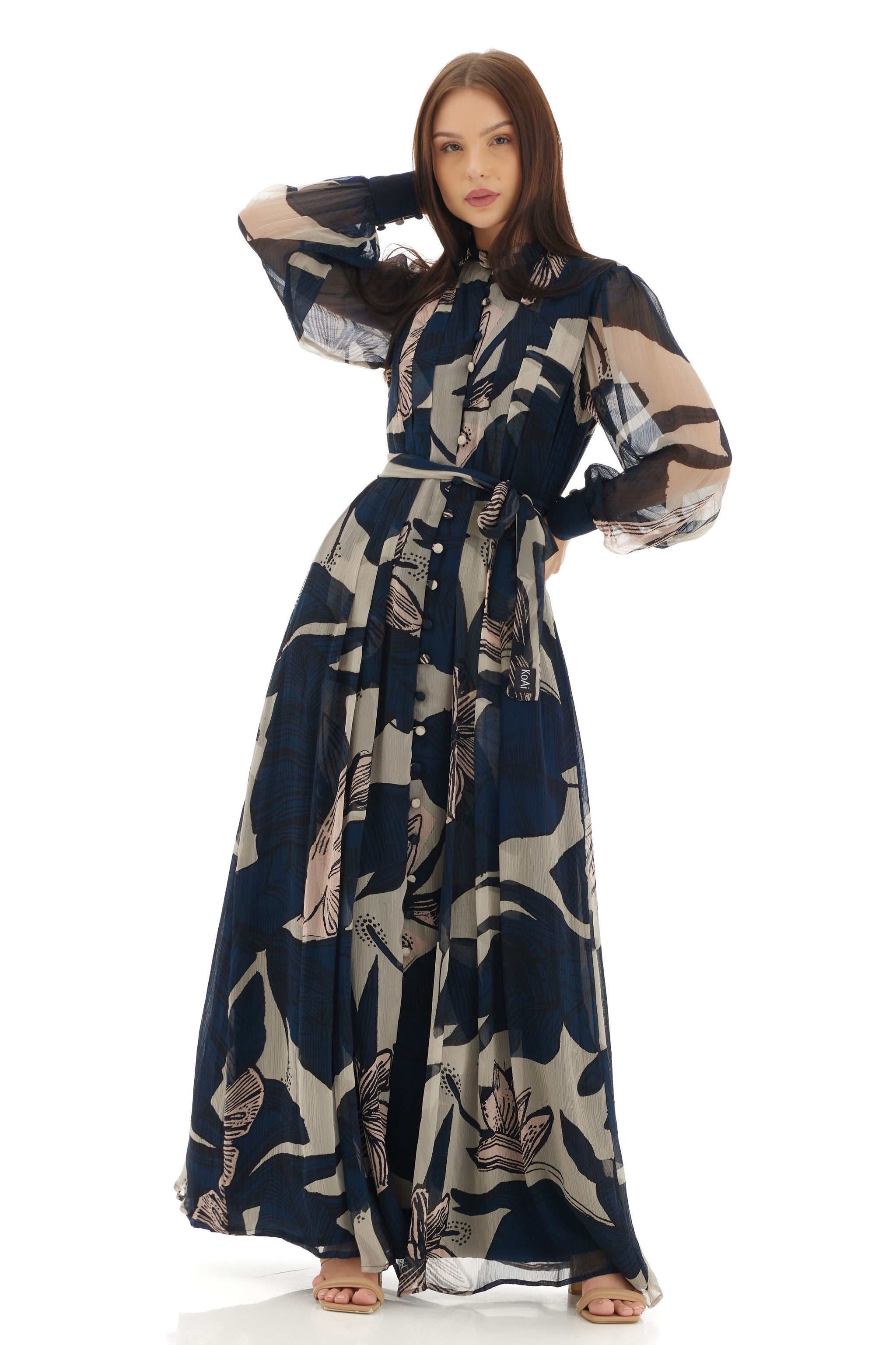 Koai - Blue and White Shirt Dress