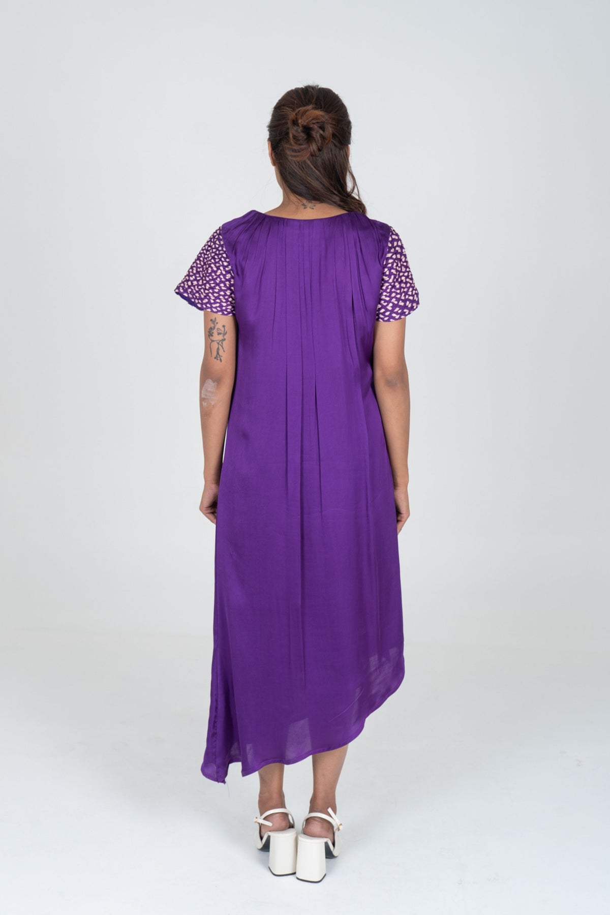 Purple-pink Midi Dress