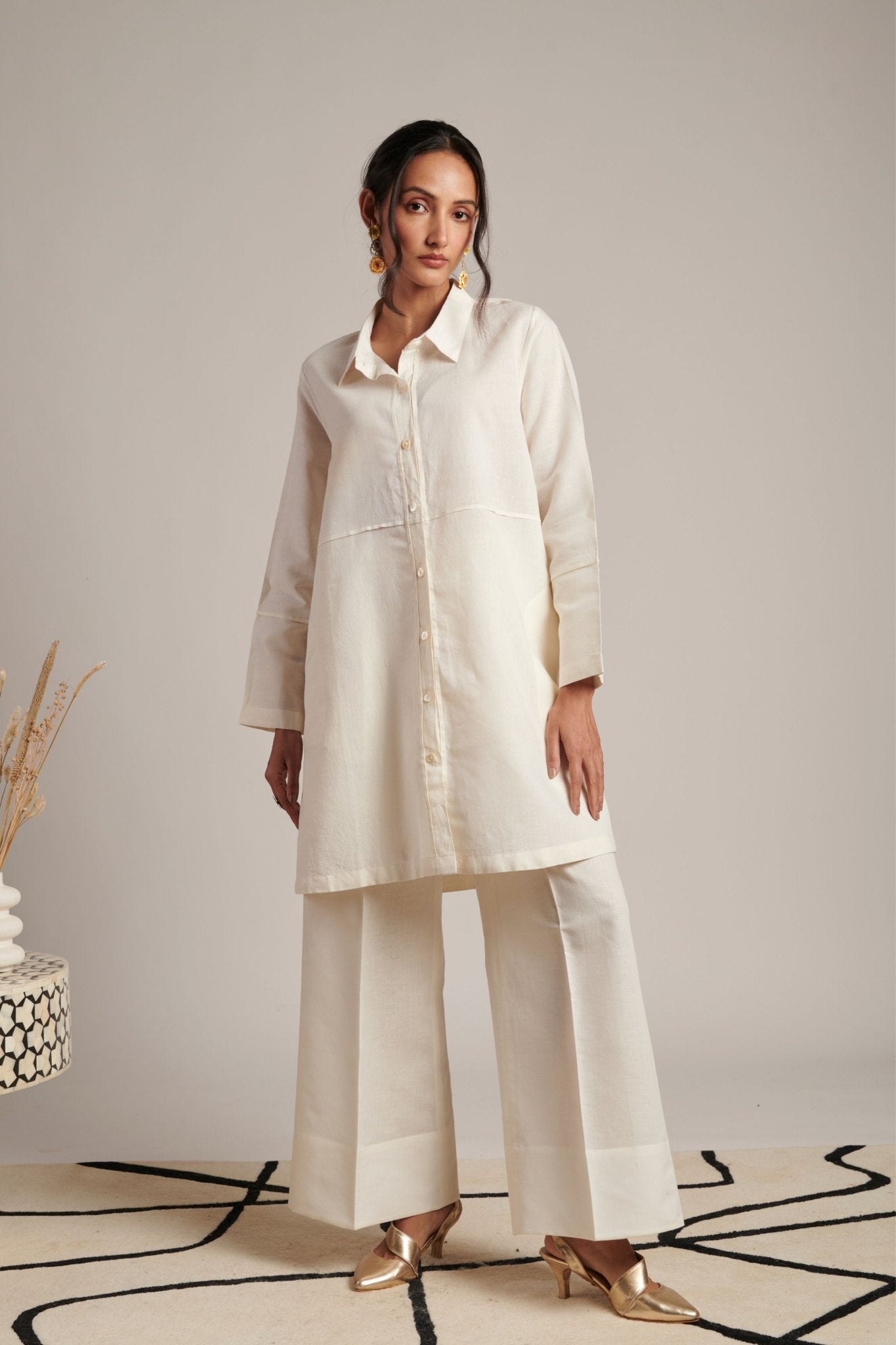 Pearl Grace Shirt Tunic - Moh India - Elahe