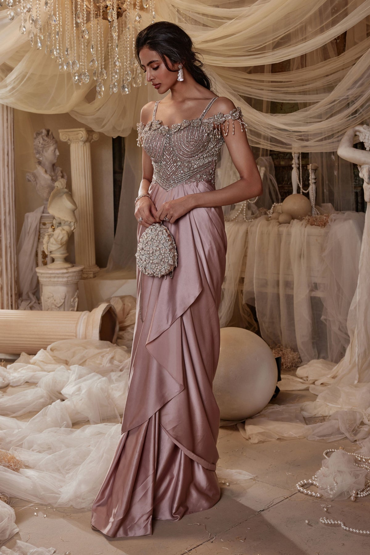 Merlin Dusty Pink Gown