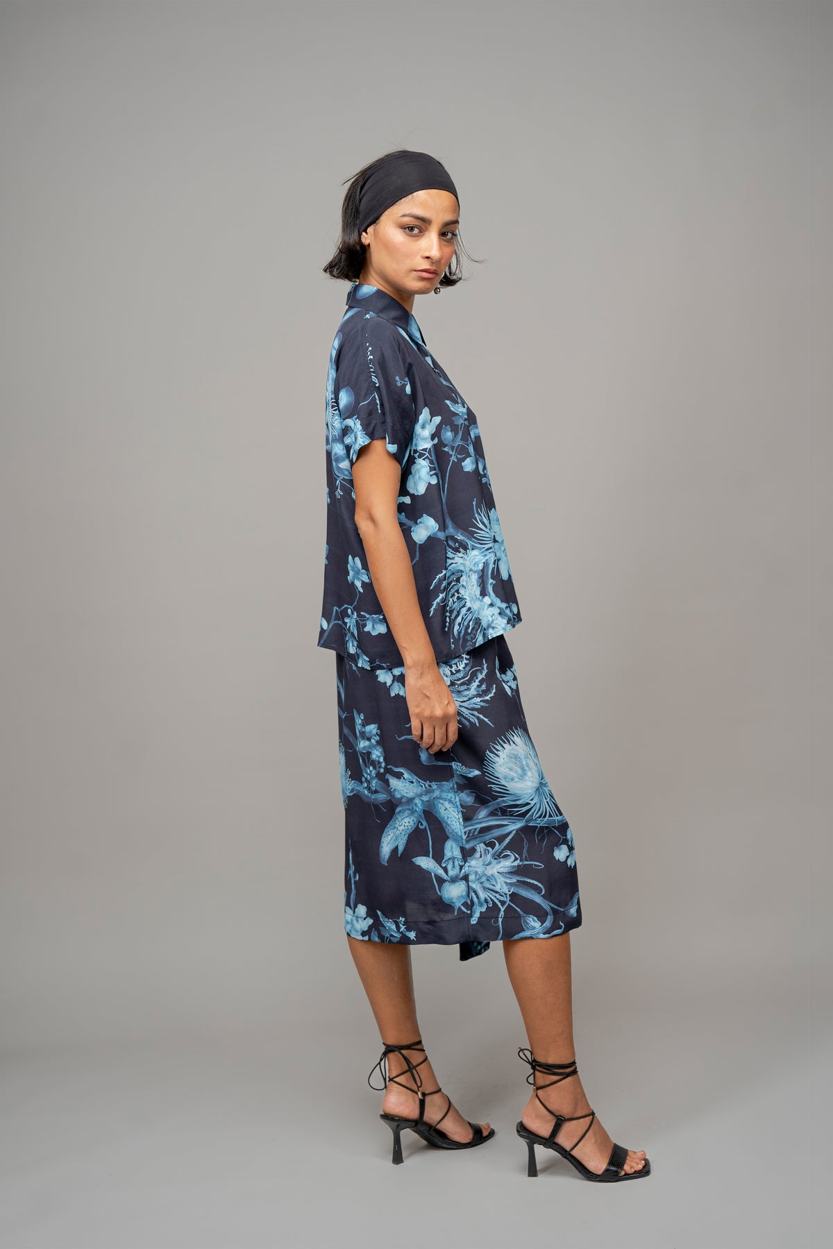 Garden Print Wrap Skirt