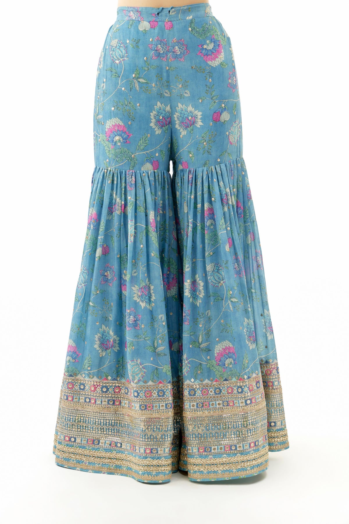 Blue Dhvanika Sharara Set
