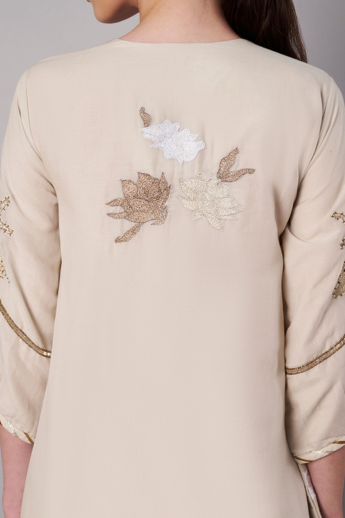 Petal Promise Ivory Kurta Set